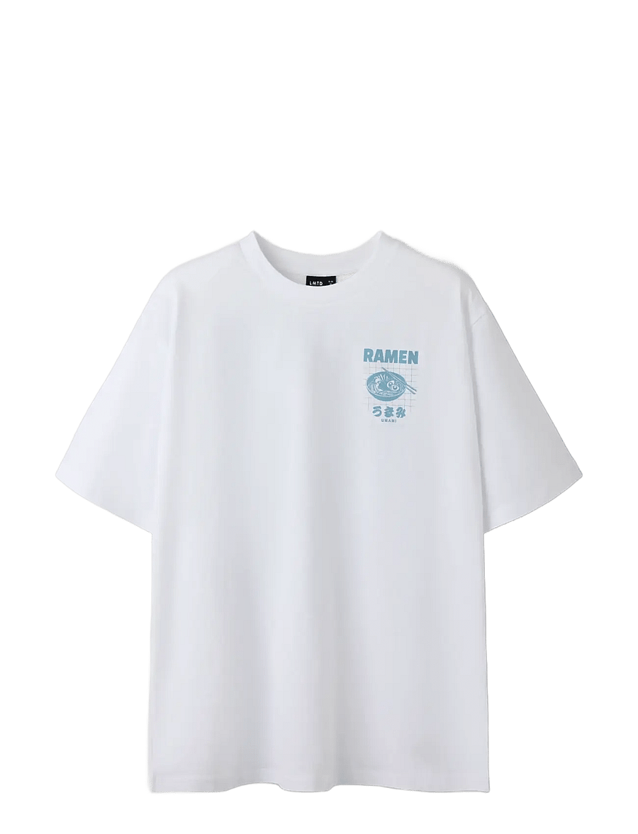LMTD - NLMRAMEN SS L TOP - t-krekli ar īsām piedurknēm - bright white - 3
