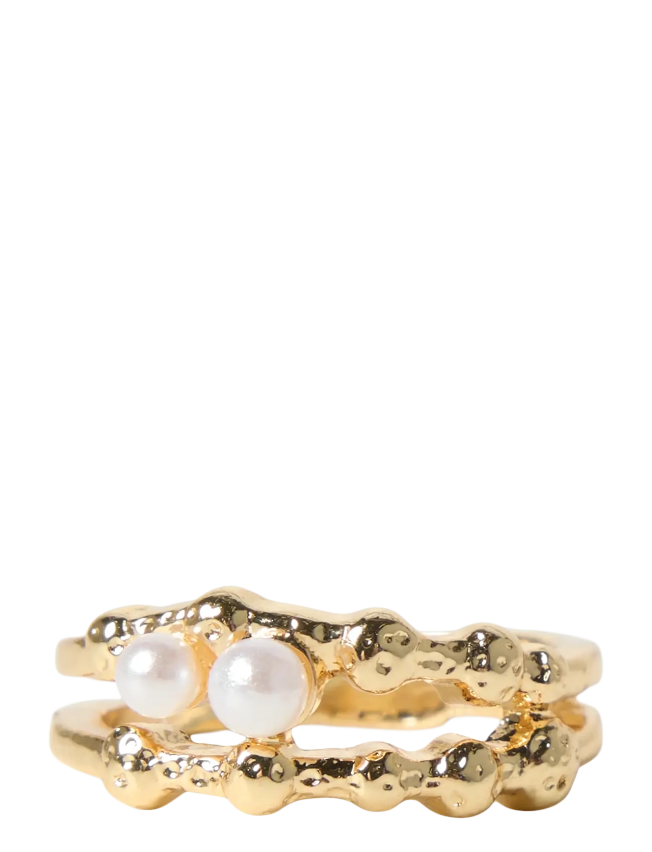 LMTD Nlfpearly Ring, One Size, Kids Jewellery, Gold - Rings, Kinder