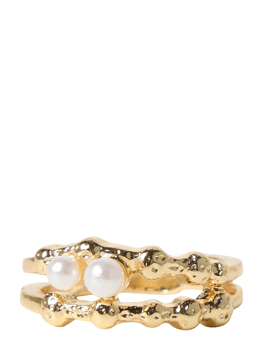 LMTD - NLFPEARLY RING - ringar - gold colour - 0