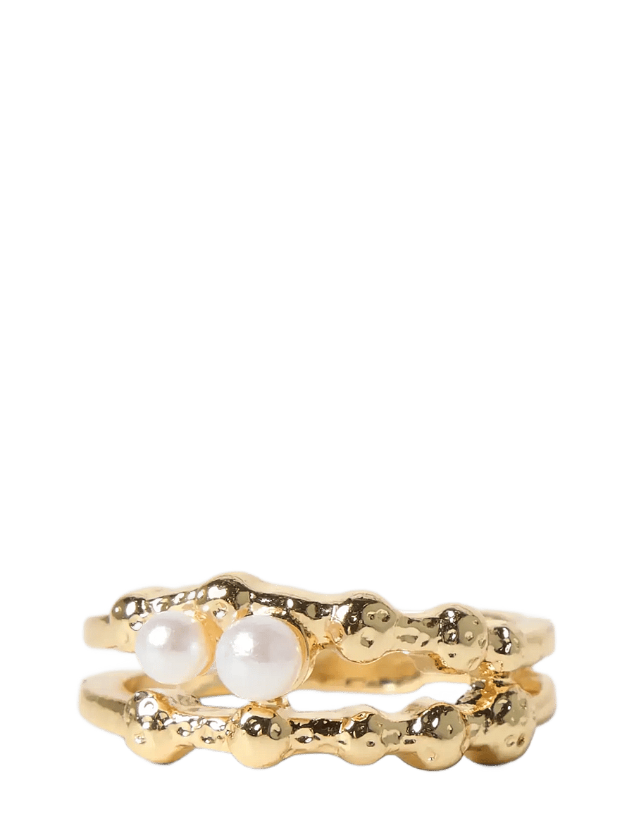 LMTD - NLFPEARLY RING - ringar - gold colour - 1