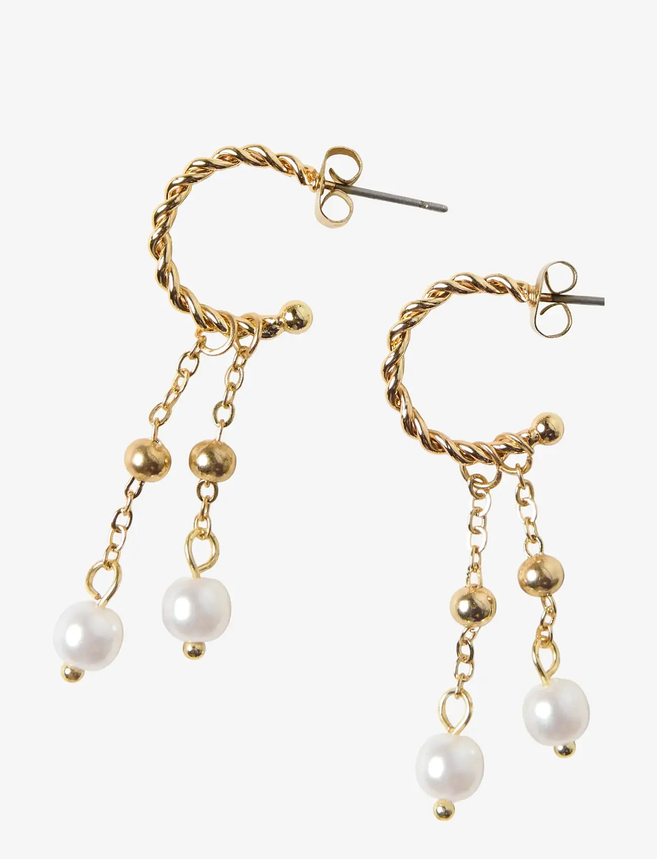 LMTD - NLFPEARLY EARRINGS - earrings - gold colour - 0