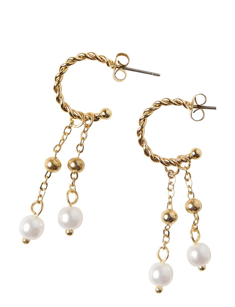 LMTD - NLFPEARLY EARRINGS - ohrringe - gold colour - 0