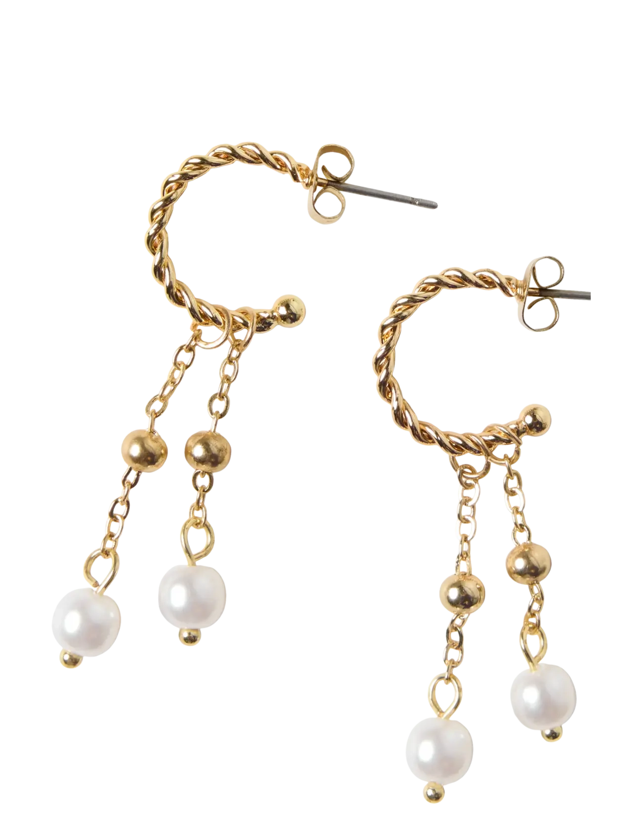 LMTD - NLFPEARLY EARRINGS - gold colour - 0
