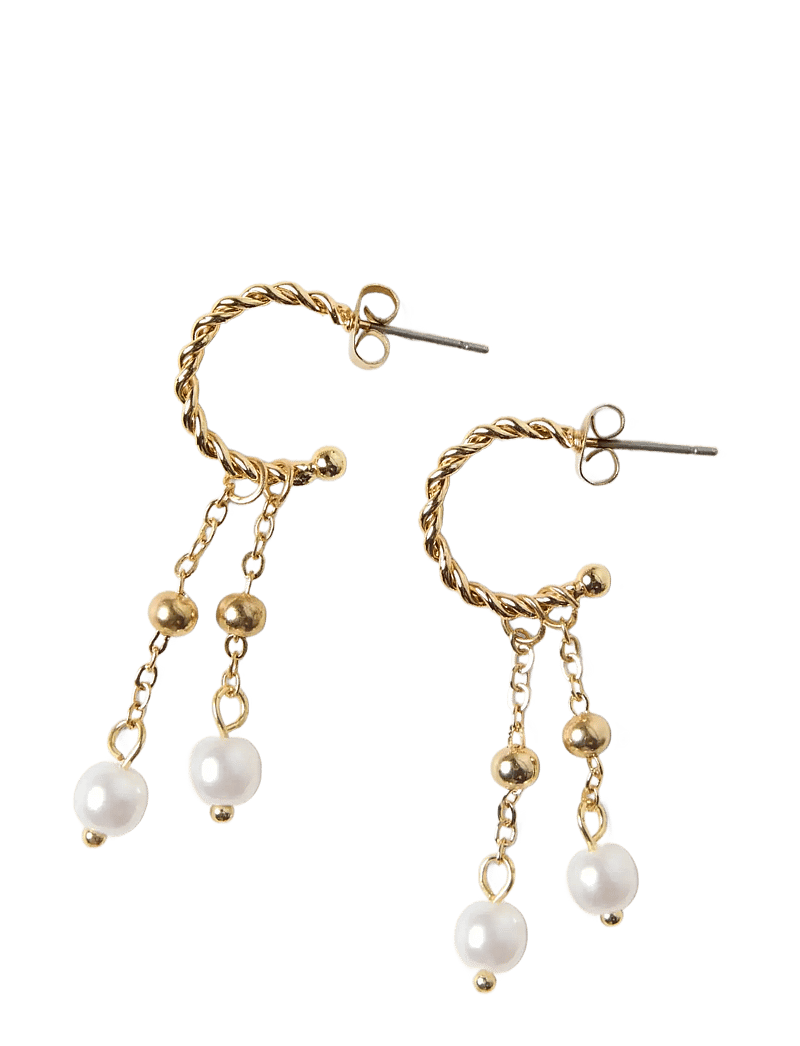 LMTD - NLFPEARLY EARRINGS - ohrringe - gold colour - 1