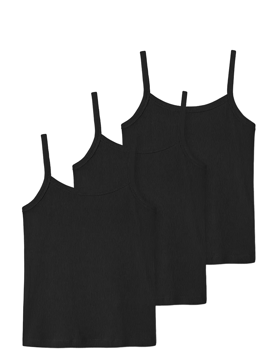 LMTD - NLFHINAJA STRAP TOP 3P - maikad - black - 3
