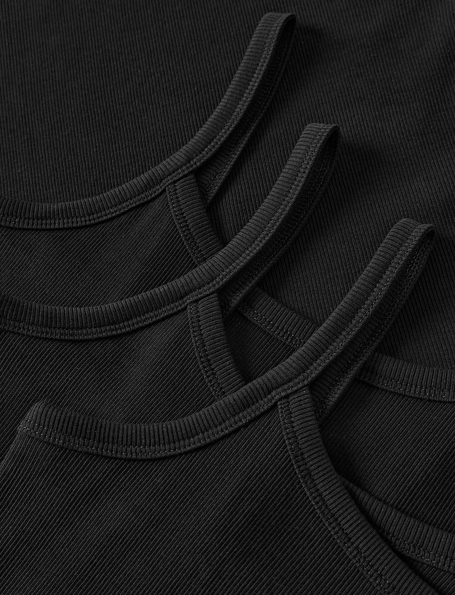 LMTD - NLFHINAJA STRAP TOP 3P - maikad - black - 4