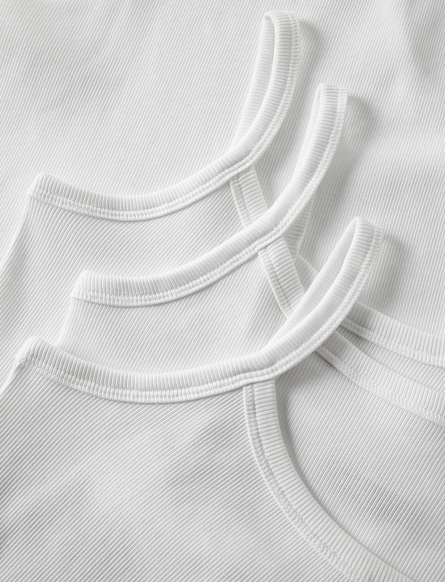 LMTD - NLFHINAJA STRAP TOP 3P - maikad - bright white - 3