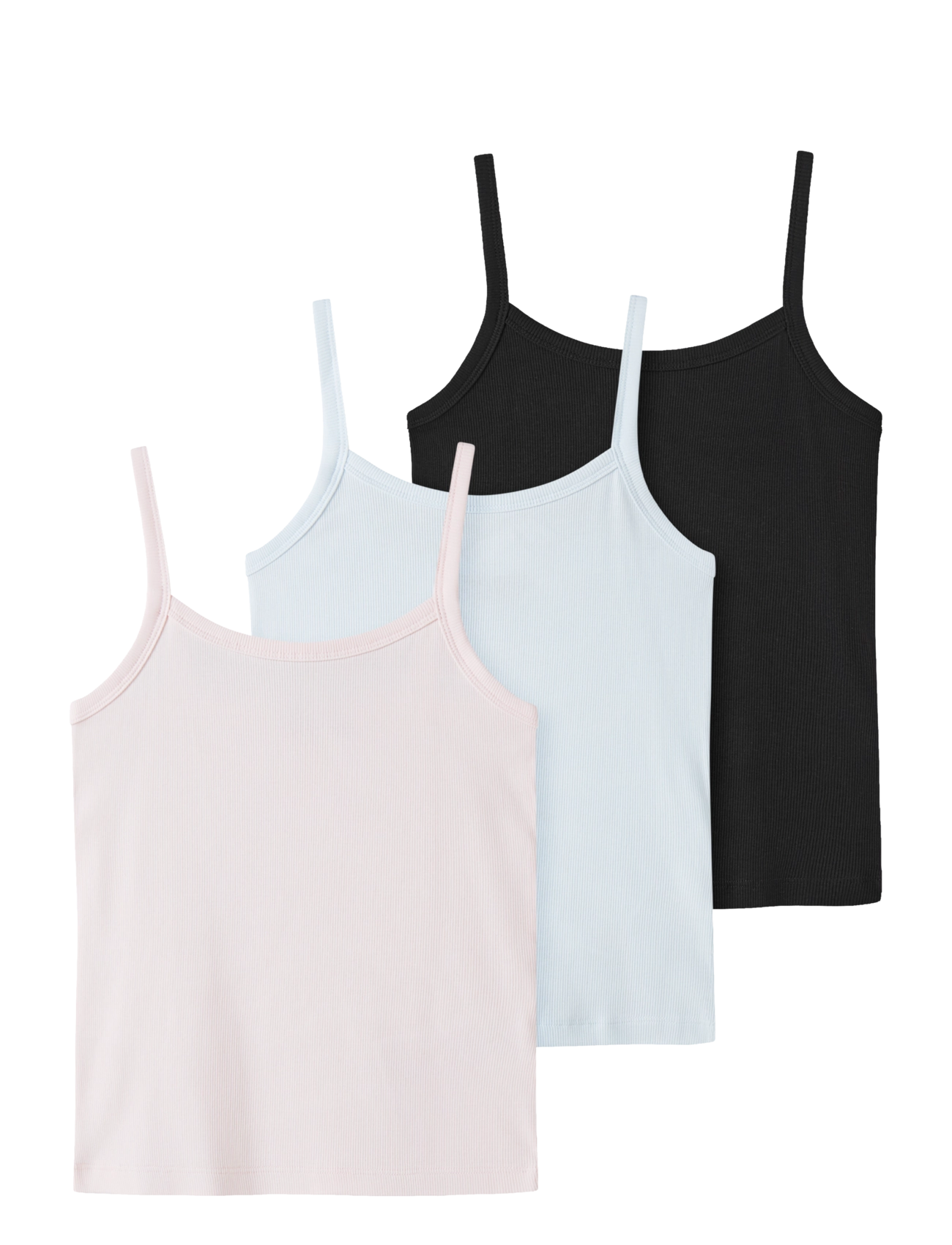 LMTD NLFHINAJA STRAP TOP 3P - T-särgid - PINK MARSHMALLOW / pink/rose