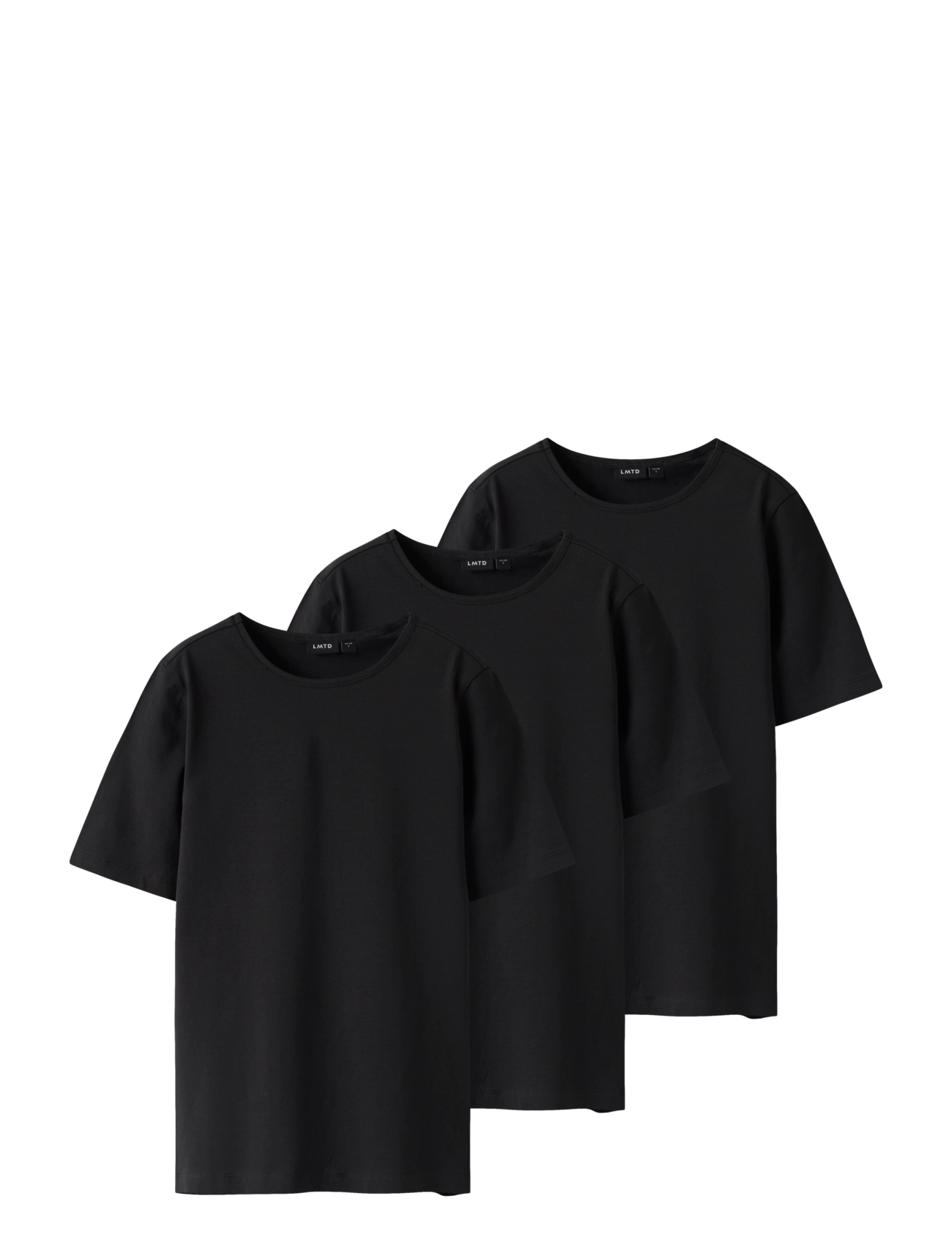 LMTD NLFBOVAS SS SHORT S TOP 3P - Neuheiten - BLACK / black