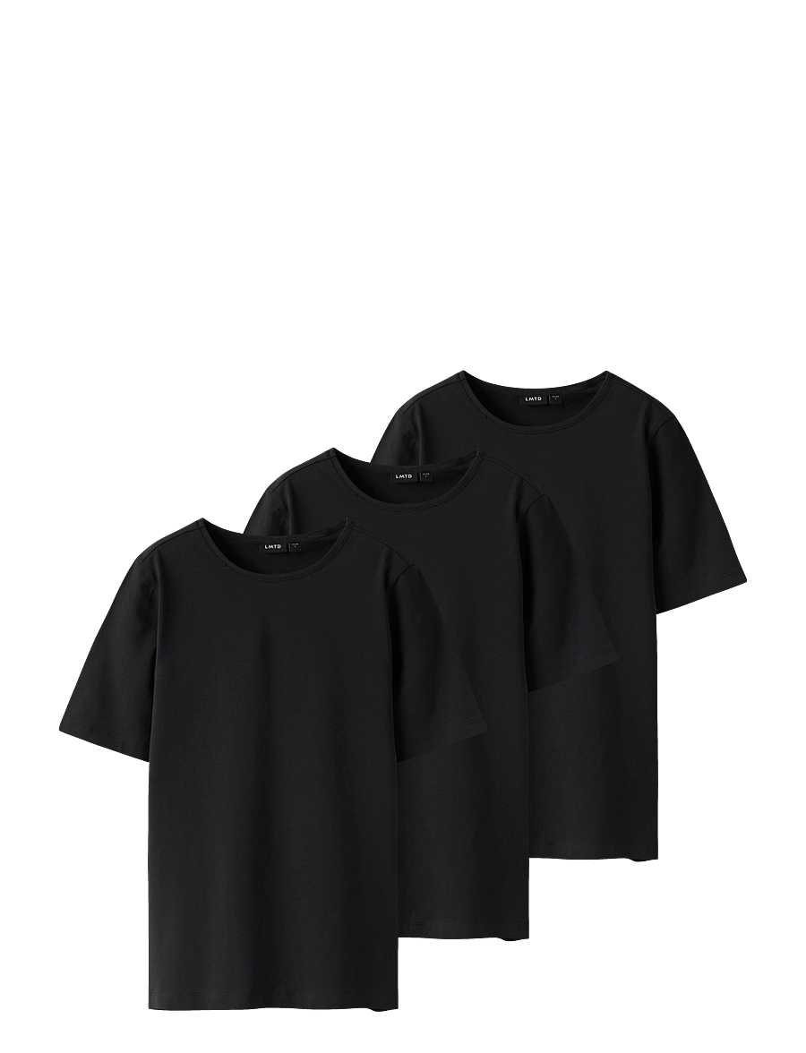 LMTD - NLFBOVAS SS SHORT S TOP 3P - black - 0