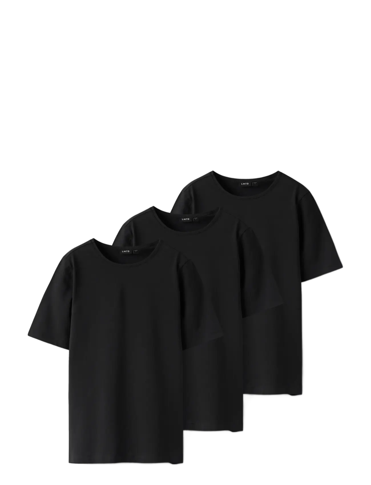 LMTD - NLFBOVAS SS SHORT S TOP 3P - kurzärmelige - black - 2