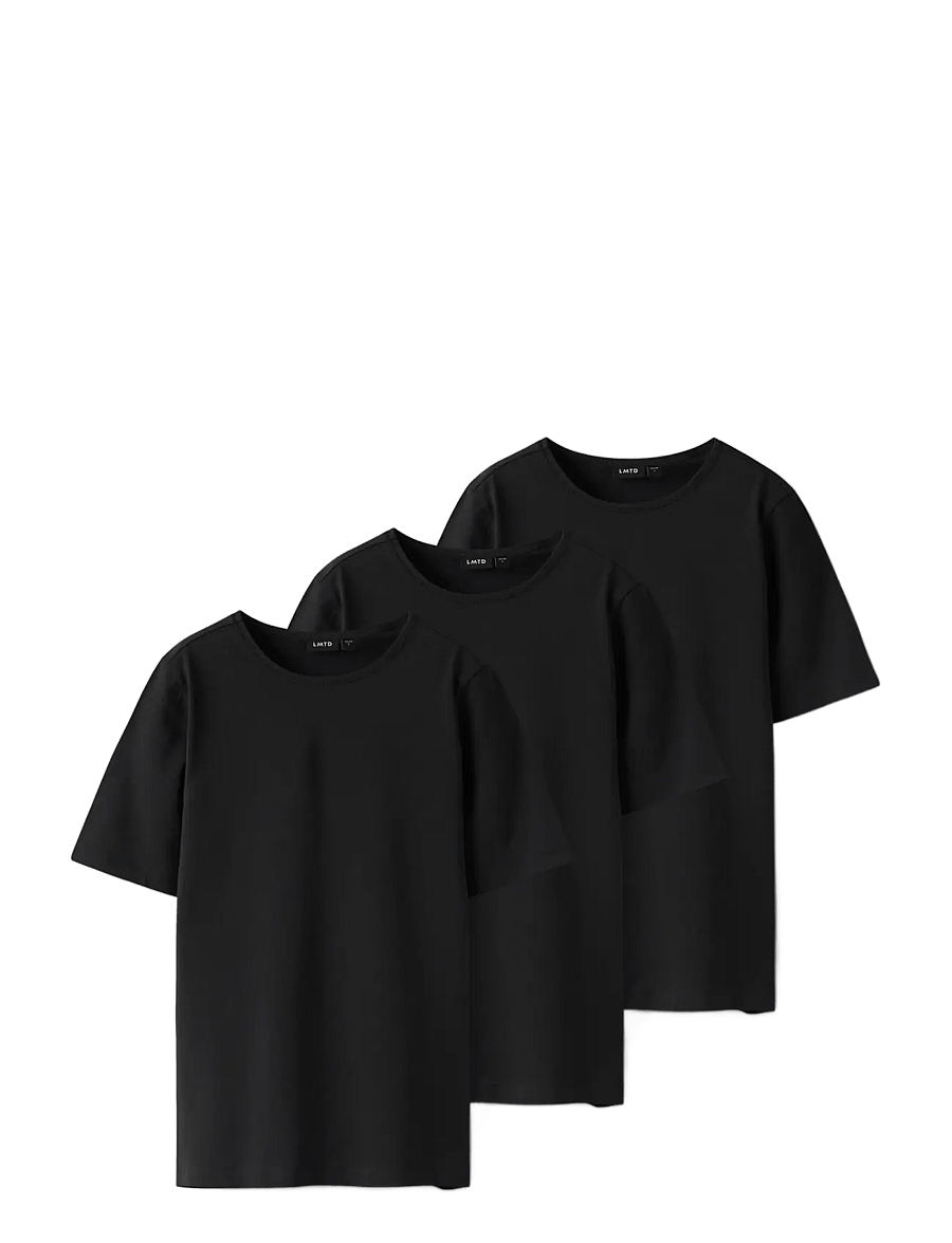 LMTD - NLFBOVAS SS SHORT S TOP 3P - kurzärmelige - black - 2