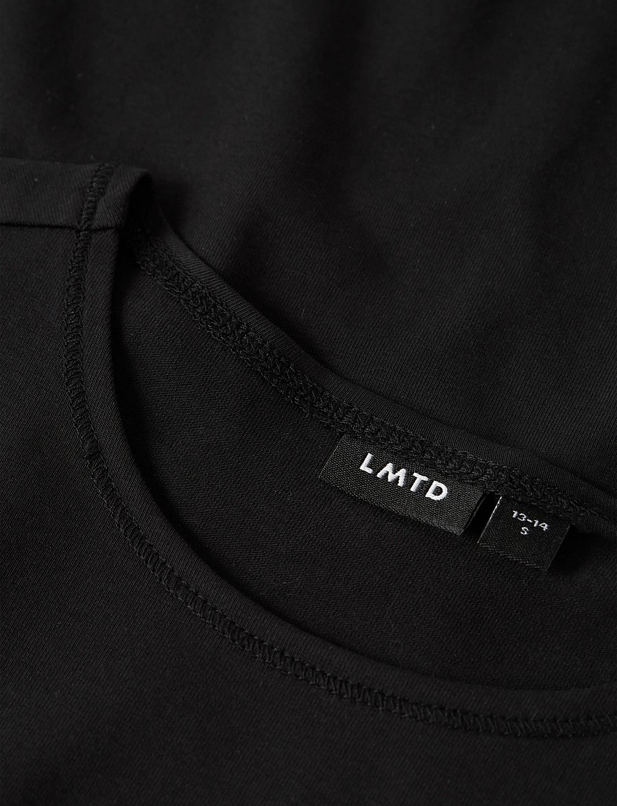 LMTD - NLFBOVAS SS SHORT S TOP 3P - black - 2