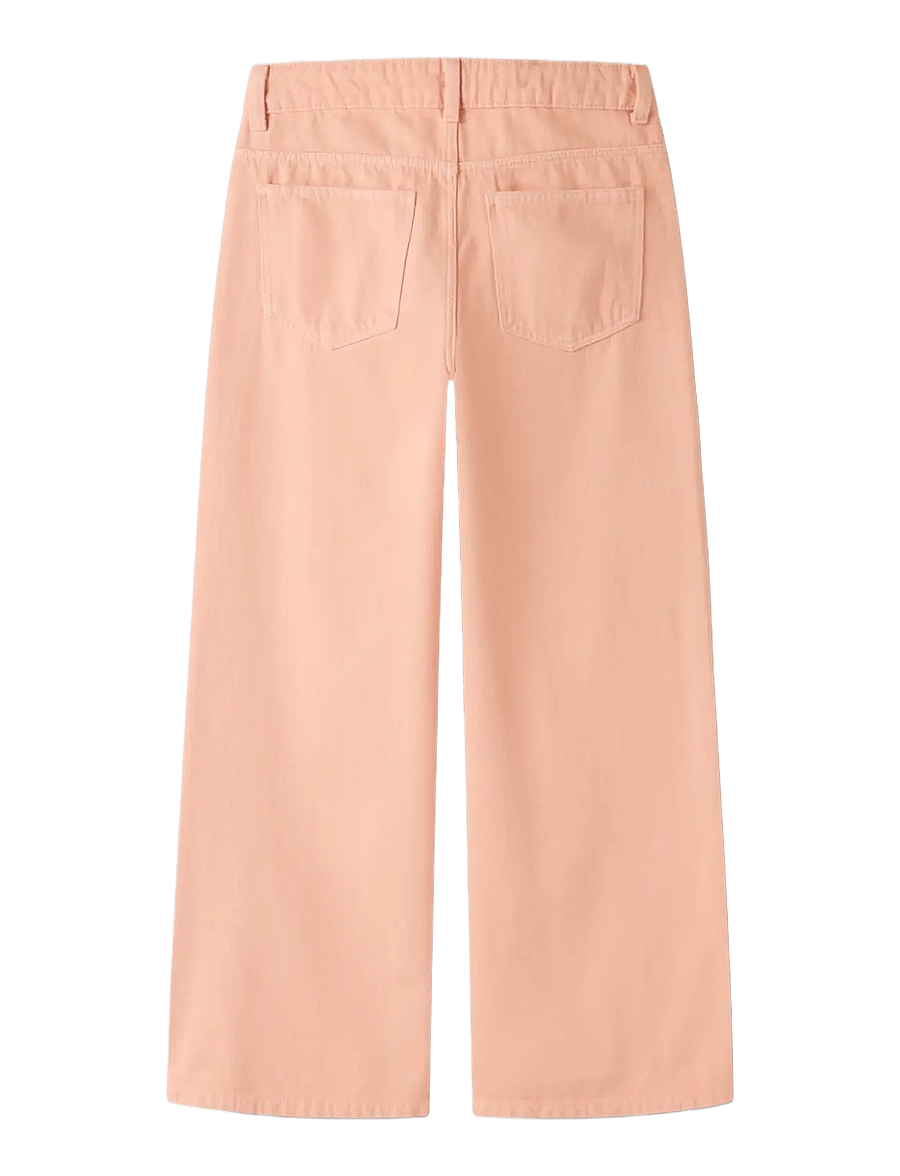 LMTD - NLFHYED LW TWI LC X-WIDE PANT - hosen mit weitem bein - tropical peach - 1