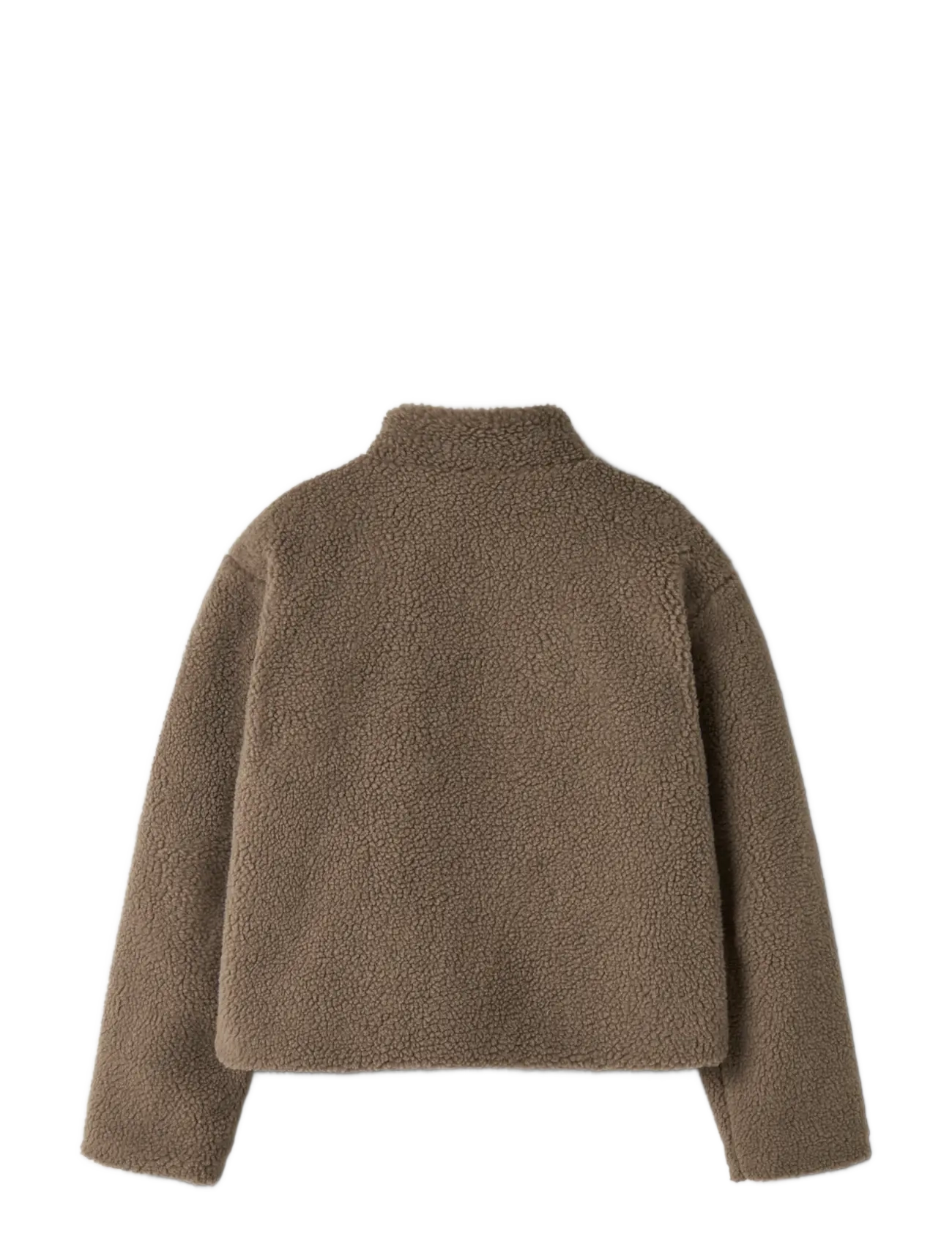 LMTD - NLFMAJOS SHORT SHERPA JACKET - fleece jackets - shitake - 1