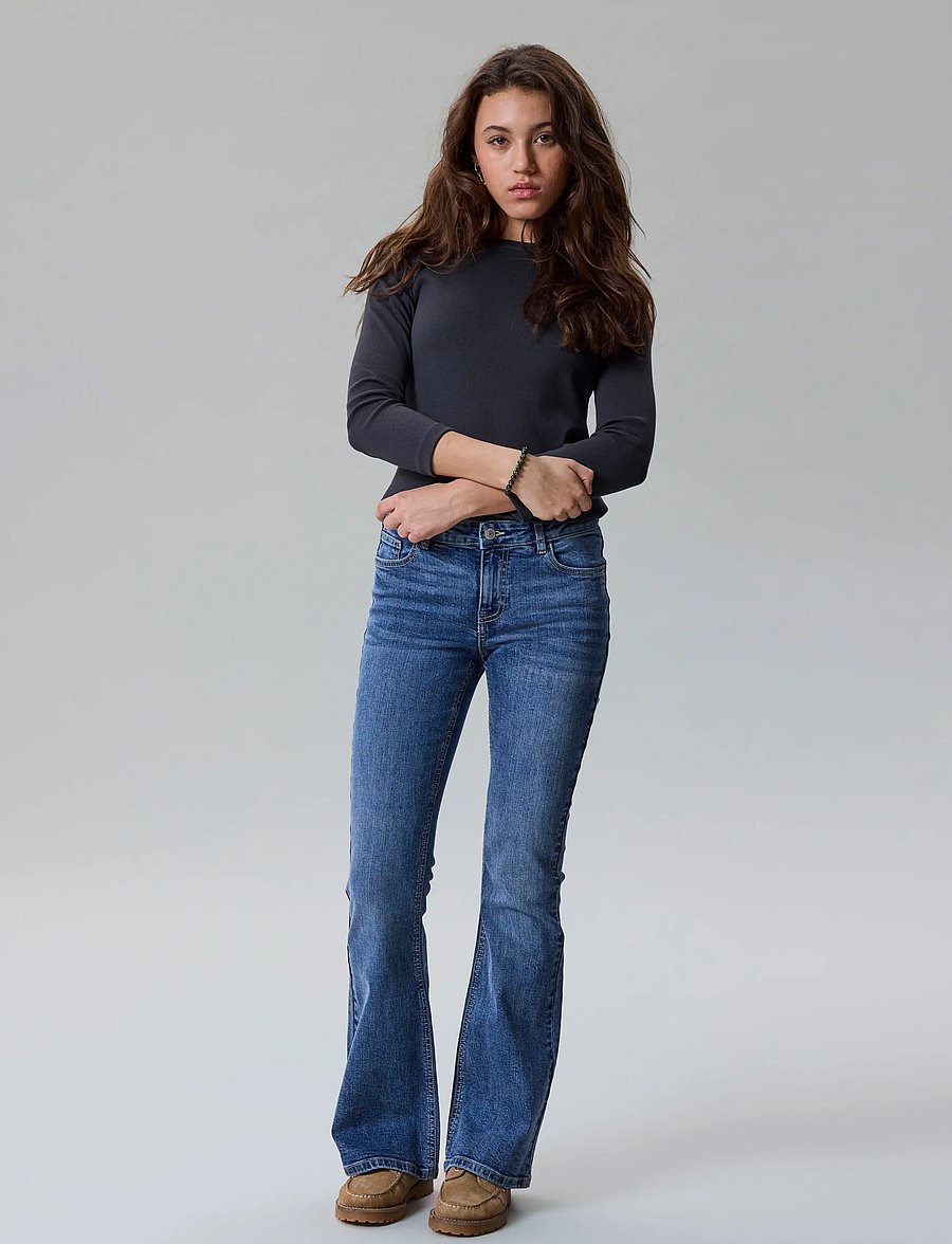 LMTD - NLFENVO 3/4 SHORT BOATNECK S TOP - langærmede t-shirts - black oyster - 2