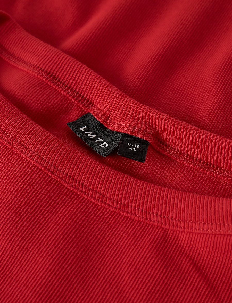 LMTD - NLFENVO 3/4 SHORT BOATNECK S TOP - langærmede t-shirts - high risk red - 4