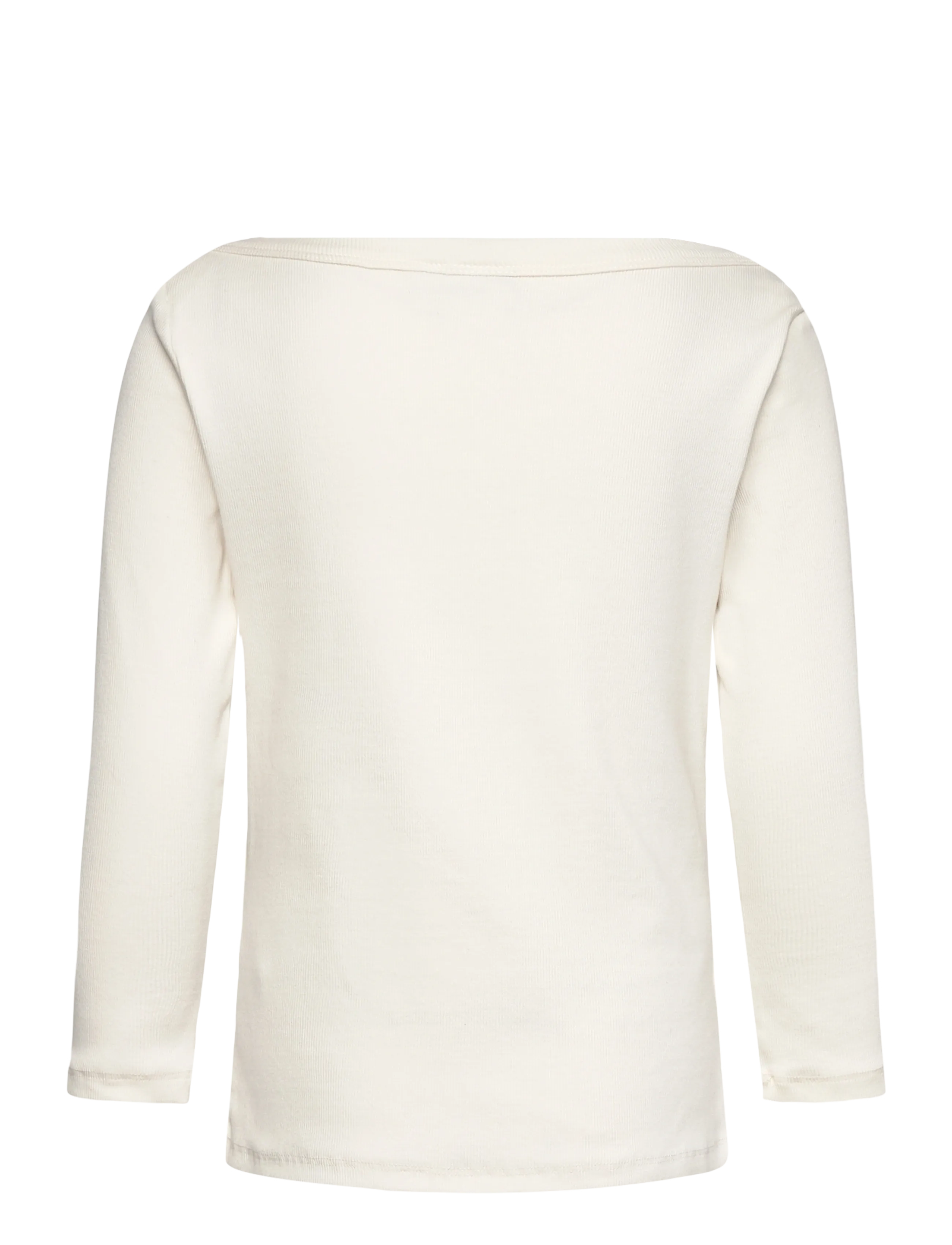 LMTD - NLFENVO 3/4 SHORT BOATNECK S TOP - langærmede t-shirts - white alyssum - 1