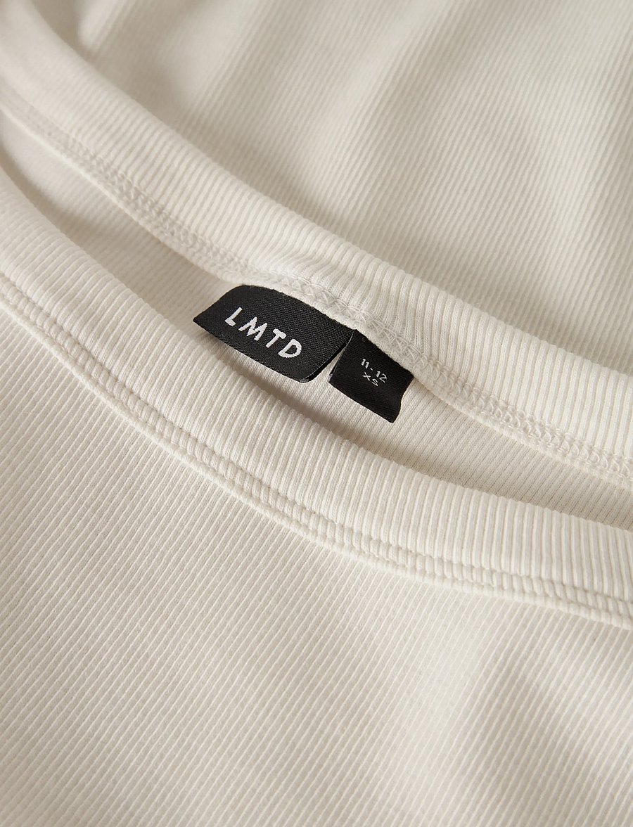 LMTD - NLFENVO 3/4 SHORT BOATNECK S TOP - langærmede t-shirts - white alyssum - 2