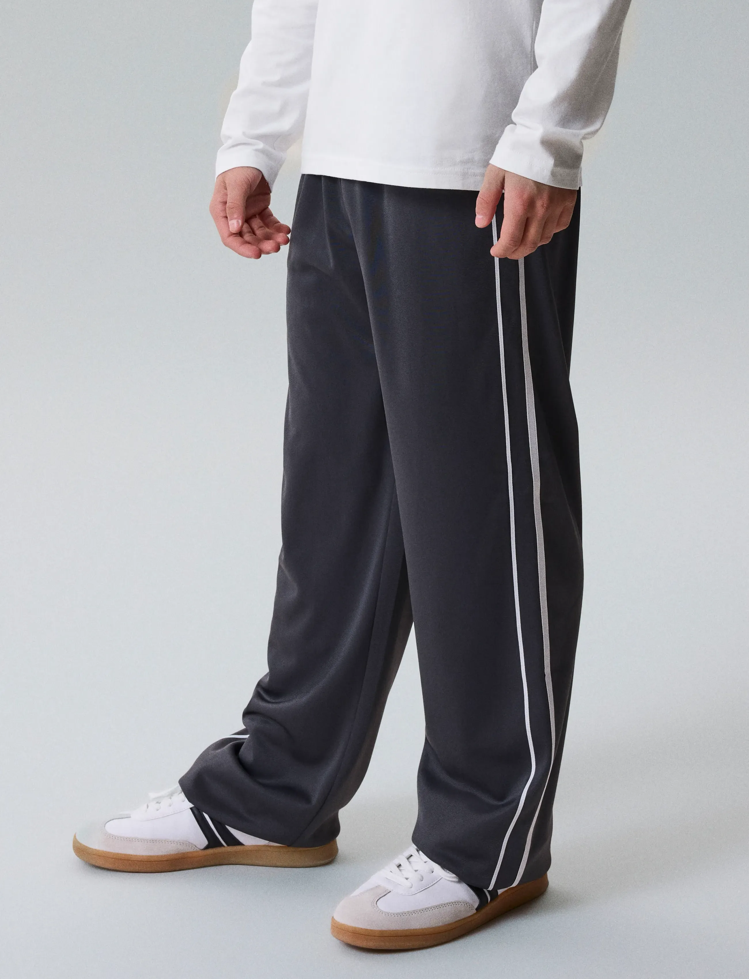 LMTD - NLNKARLE WIDE PANT - summer savings - black oyster - 3
