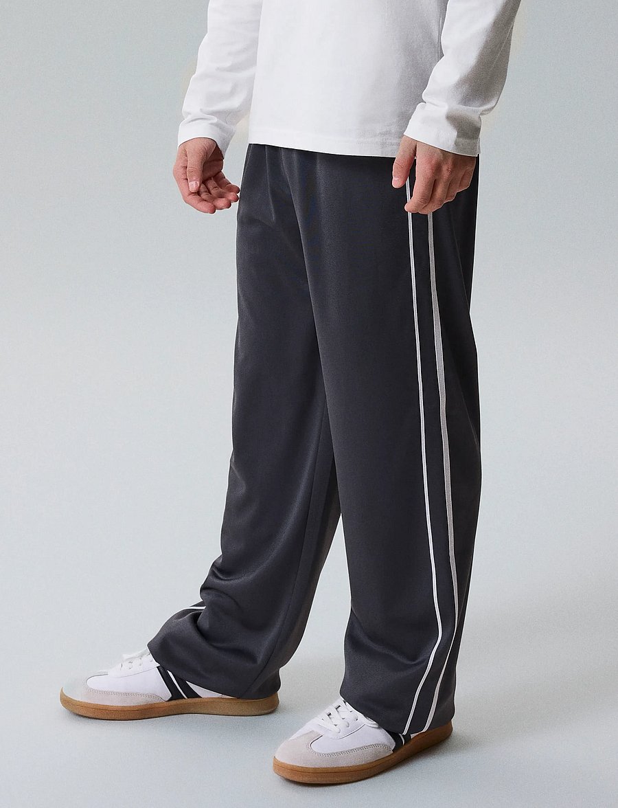 LMTD - NLNKARLE WIDE PANT - jogginghosen - black oyster - 3