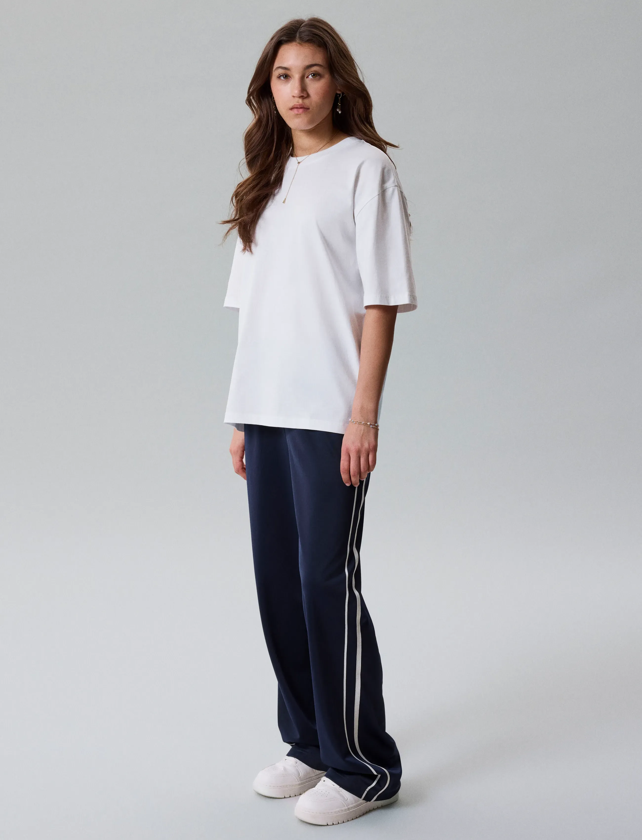 LMTD - NLNKARLE WIDE PANT - jogginghosen - navy blazer - 3