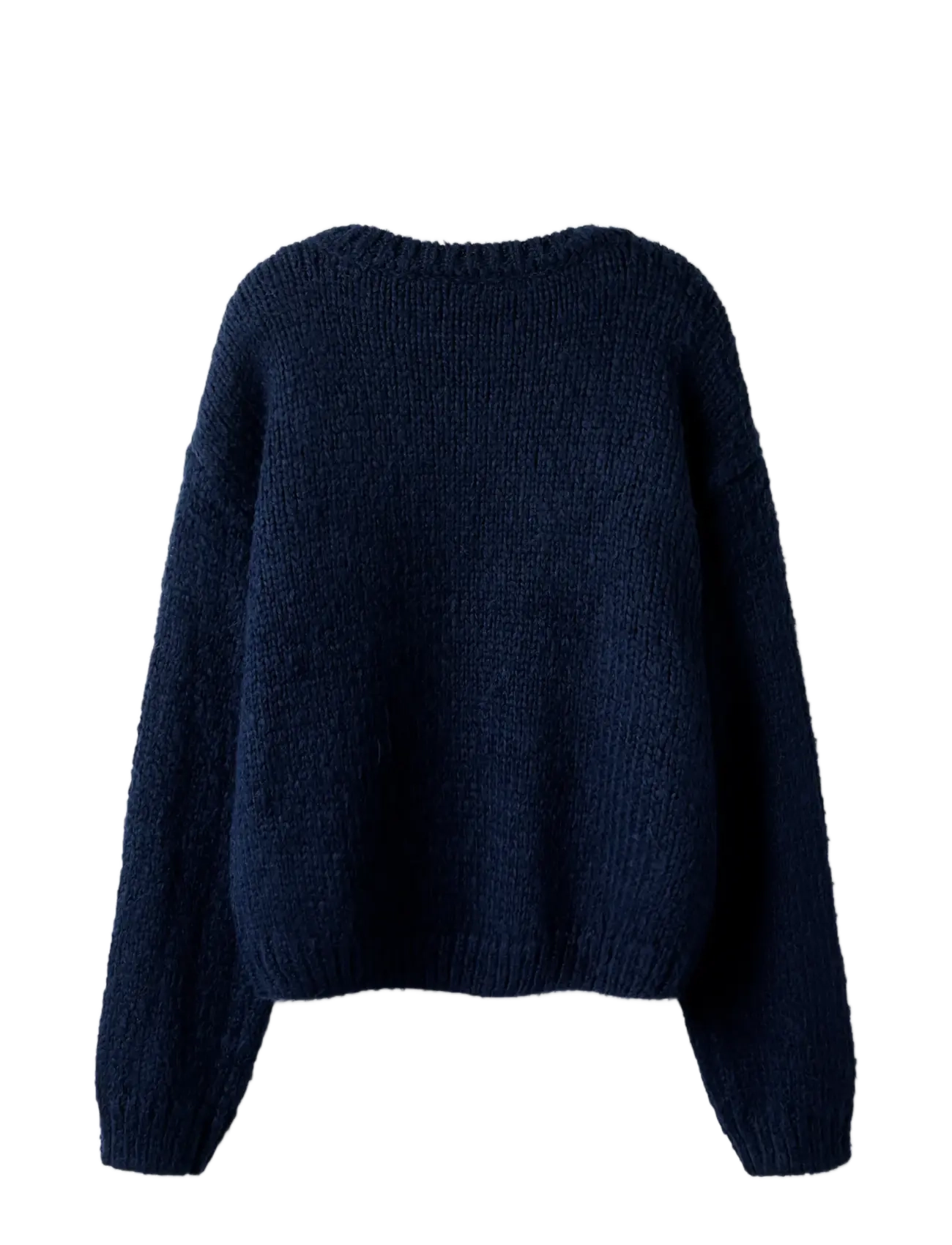 LMTD - NLFBOWSTA LS SHORT KNIT - trøjer - dark sapphire - 1