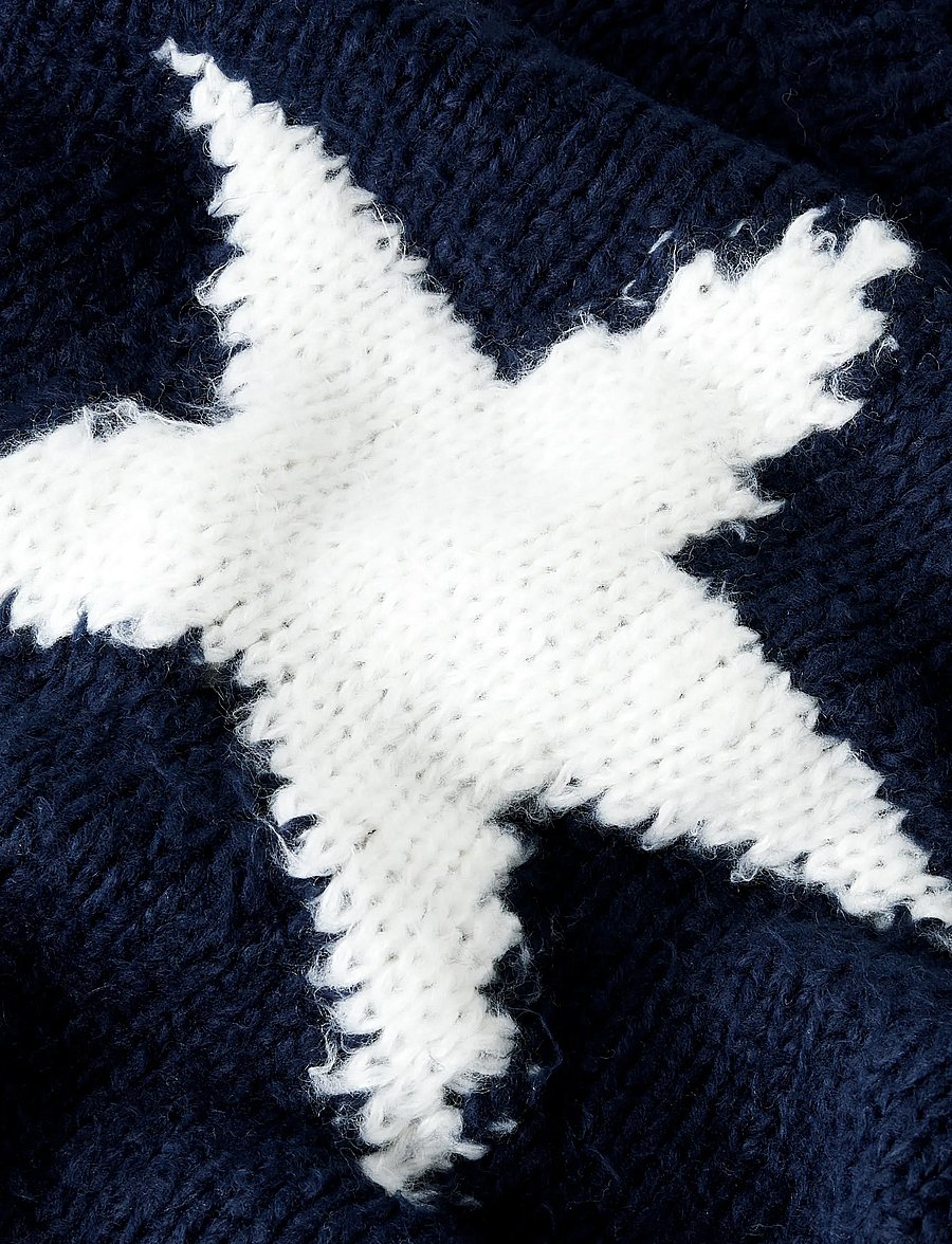 LMTD - NLFBOWSTA LS SHORT KNIT - trøjer - dark sapphire - 2