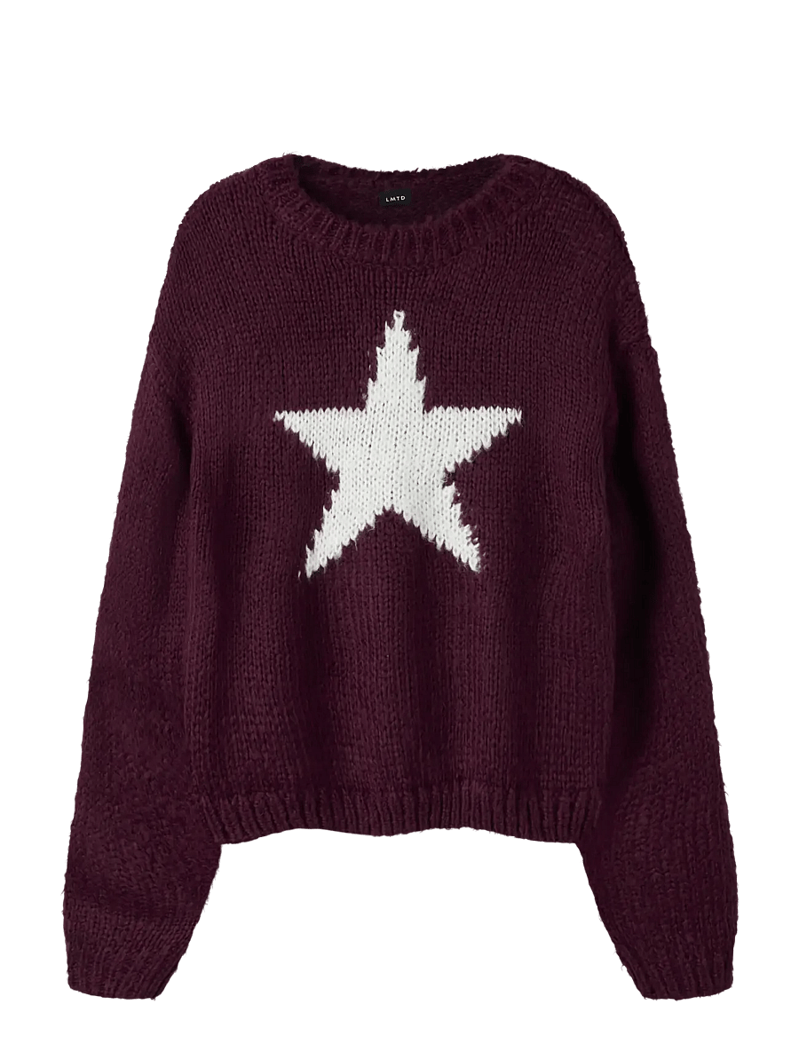LMTD - NLFBOWSTA LS SHORT KNIT - trøjer - fig - 0