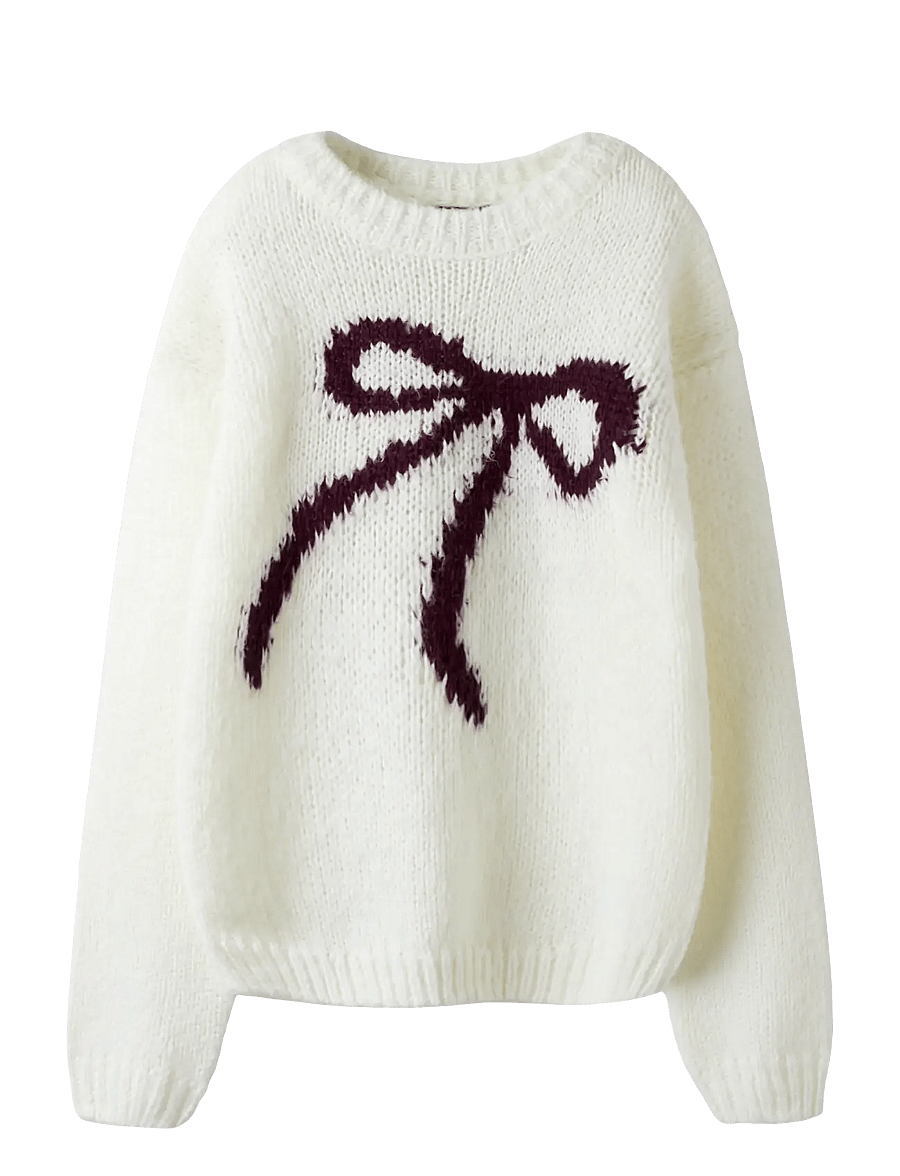 LMTD - NLFBOWSTA LS SHORT KNIT - white alyssum - 0