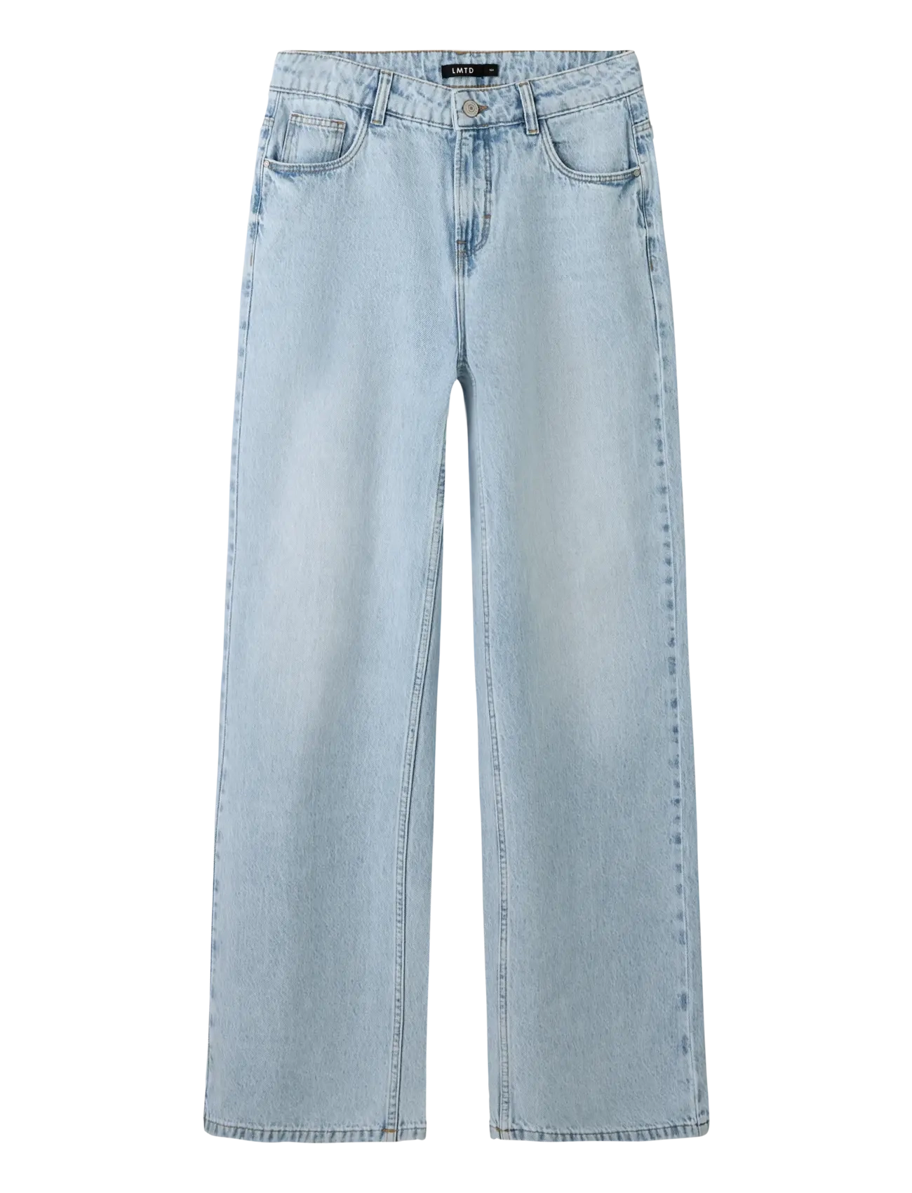 LMTD NLFBIRM DNM LW LC WIDE PANT - Jeans - LIGHT BLUE BLEACHED DENIM / blue