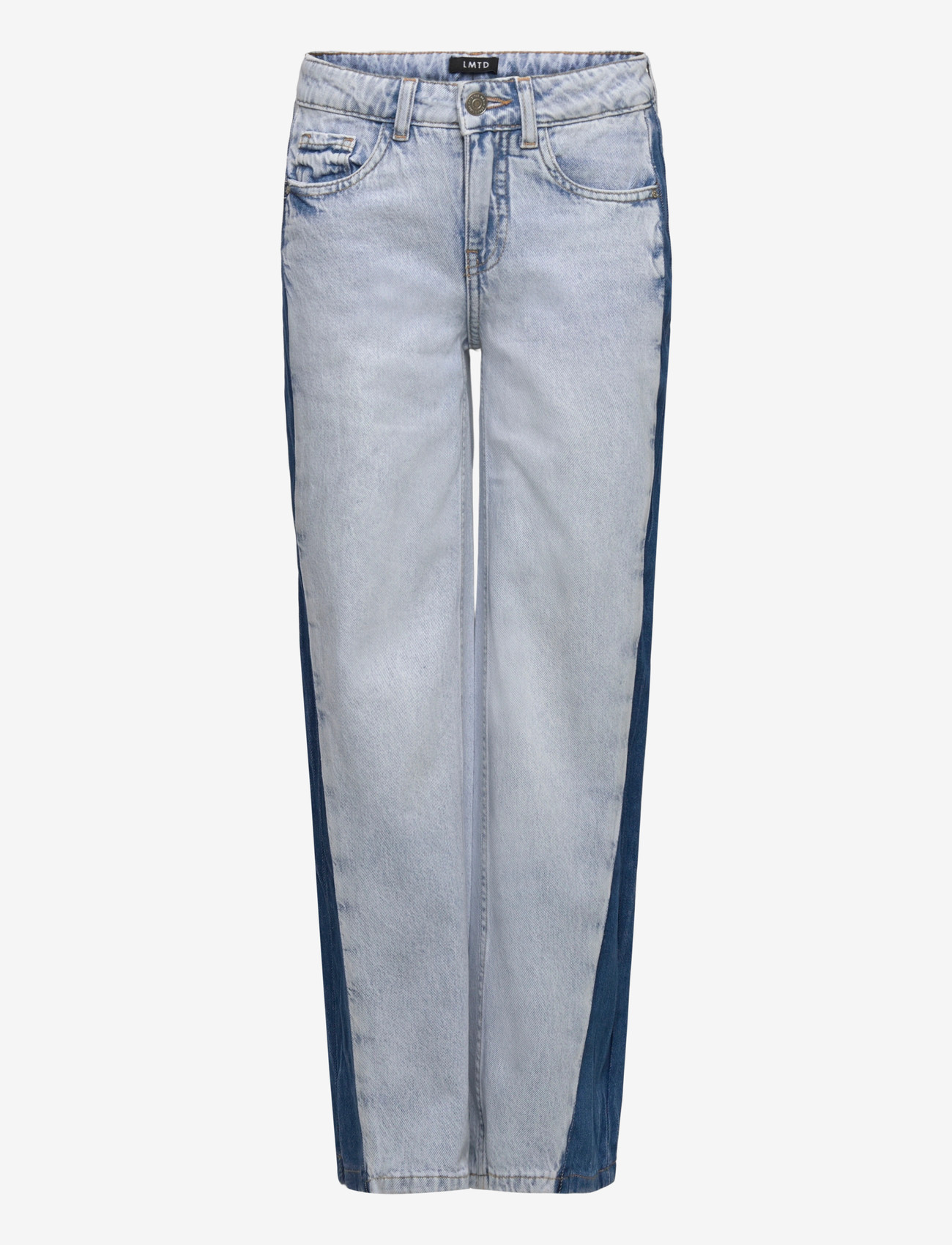 LMTD - NLFBIRM DNM CONT LC WIDE PANT - loose jeans - light blue bleached denim - 0