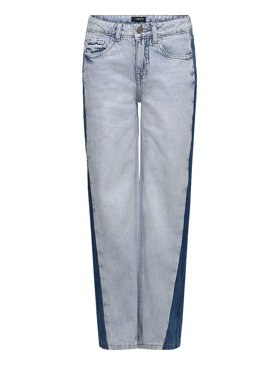 LMTD - NLFBIRM DNM CONT LC WIDE PANT - loose jeans - light blue bleached denim - 0