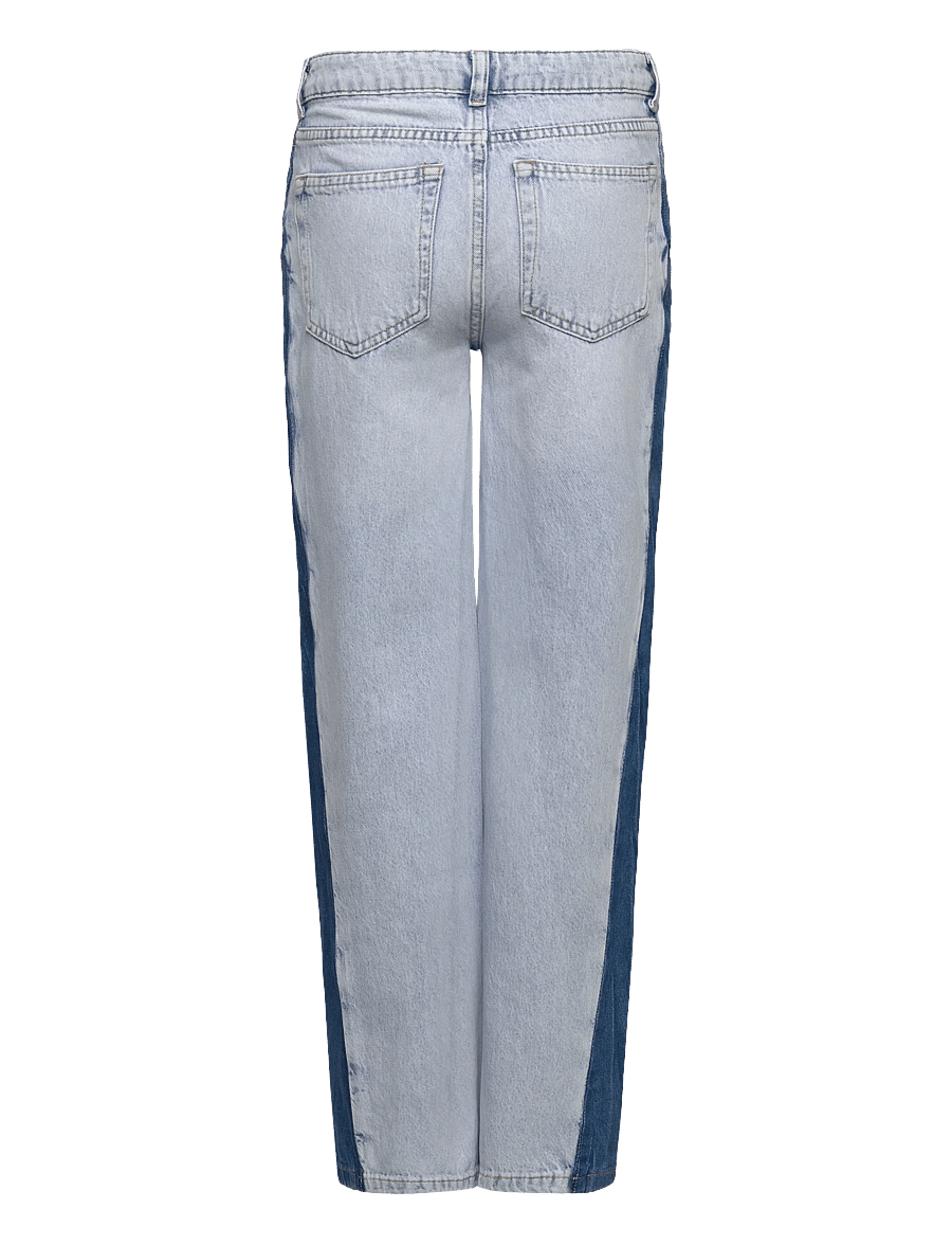 LMTD - NLFBIRM DNM CONT LC WIDE PANT - loose jeans - light blue bleached denim - 1