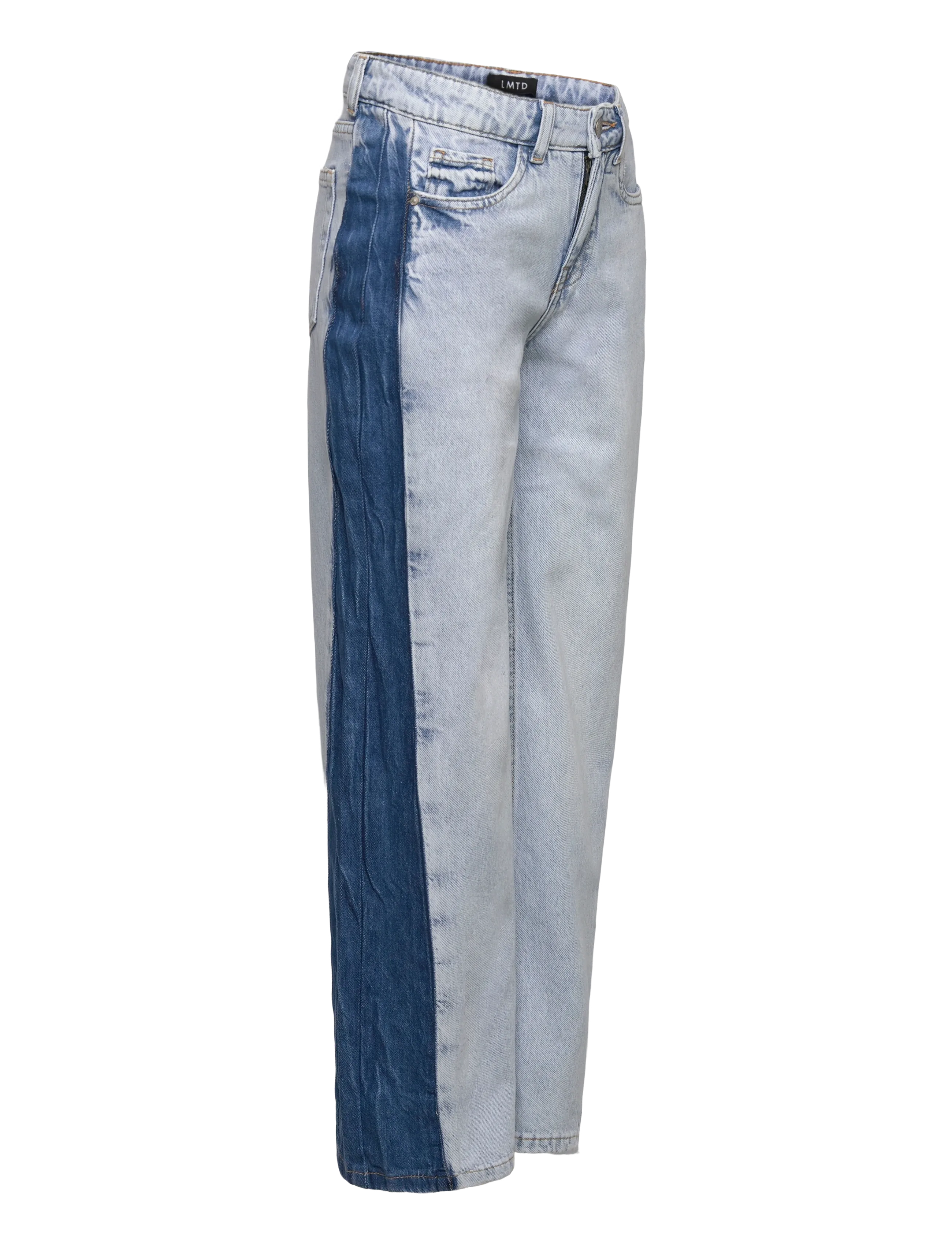 LMTD - NLFBIRM DNM CONT LC WIDE PANT - loose jeans - light blue bleached denim - 2