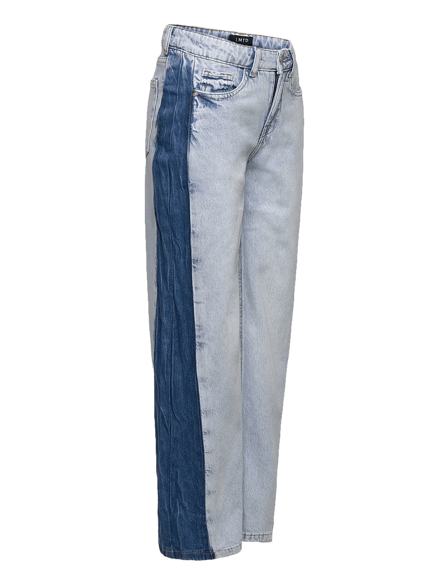 LMTD - NLFBIRM DNM CONT LC WIDE PANT - loose jeans - light blue bleached denim - 2