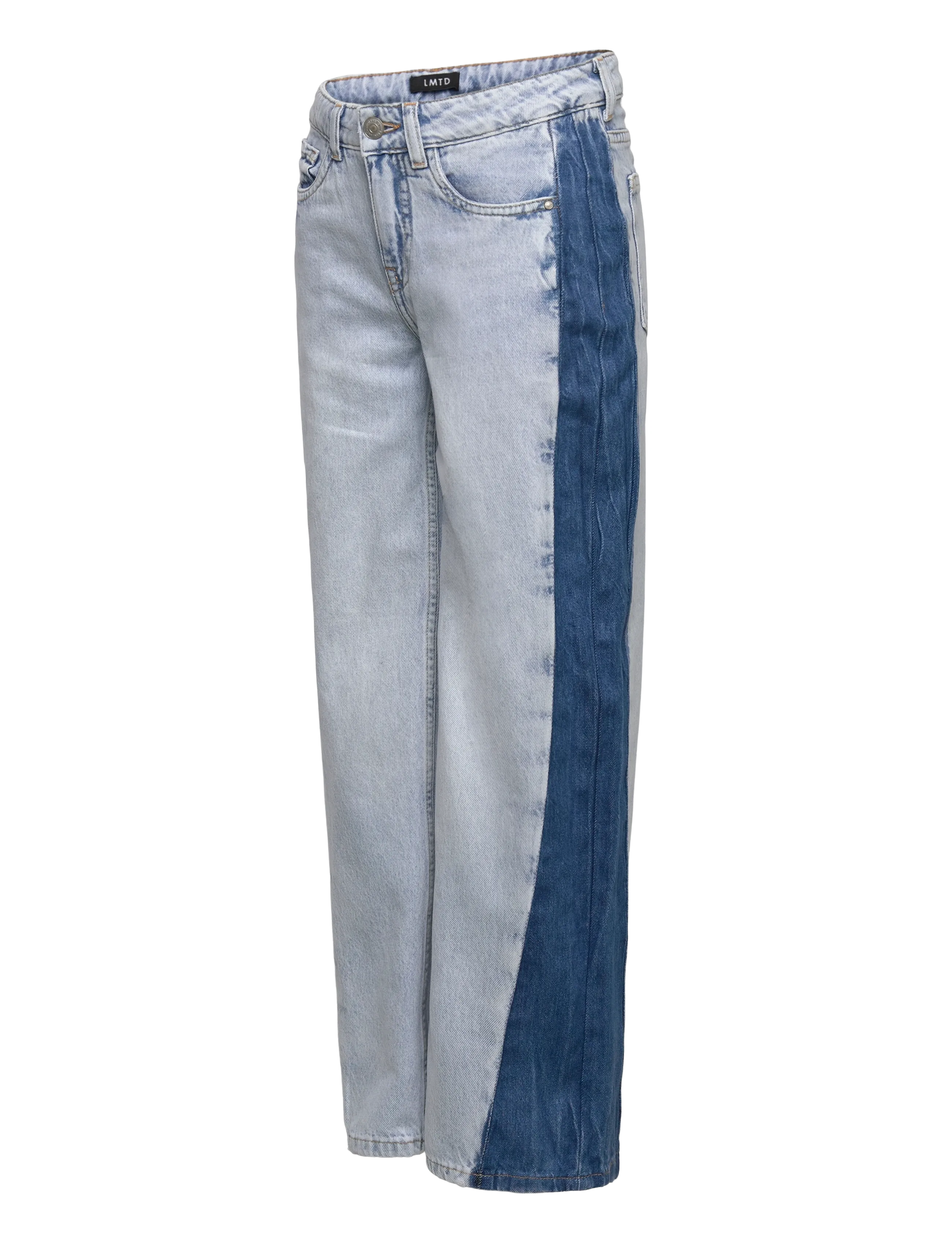 LMTD - NLFBIRM DNM CONT LC WIDE PANT - loose jeans - light blue bleached denim - 3