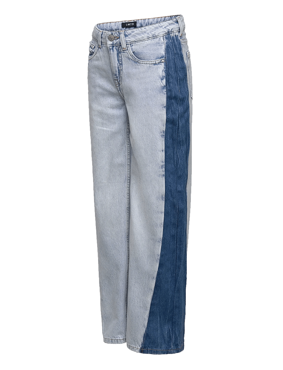 LMTD - NLFBIRM DNM CONT LC WIDE PANT - loose jeans - light blue bleached denim - 3