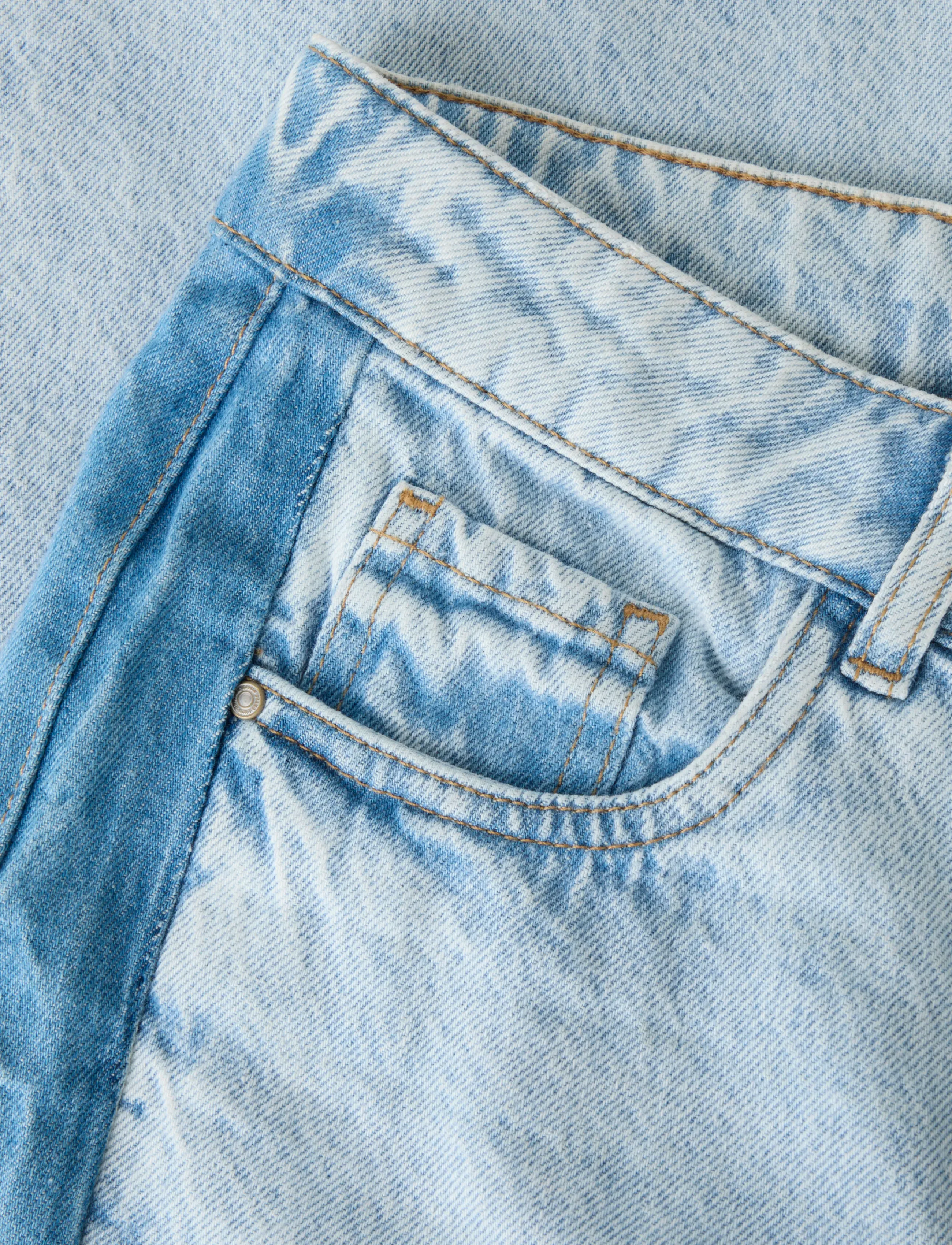 LMTD - NLFBIRM DNM CONT LC WIDE PANT - loose jeans - light blue bleached denim - 5