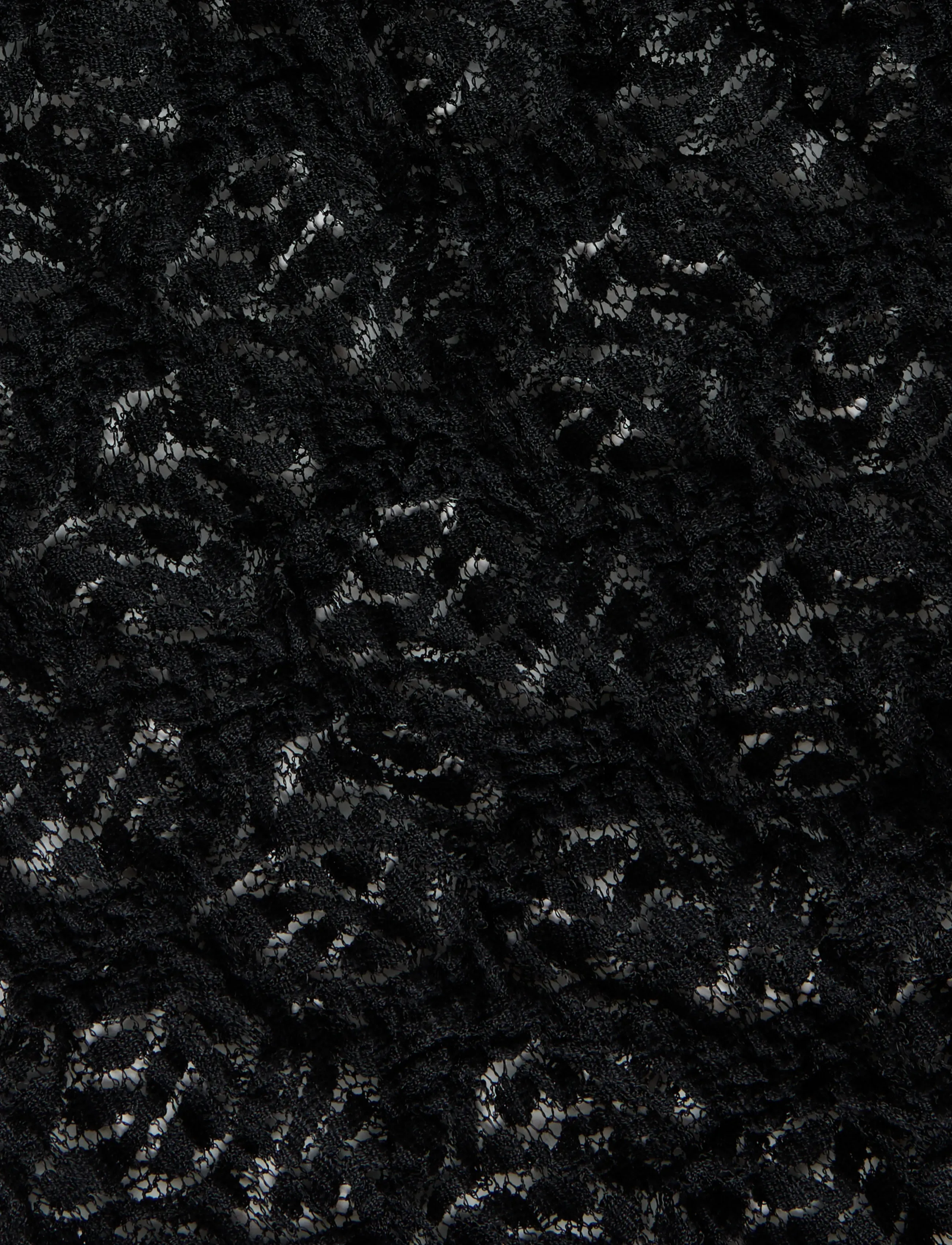 LMTD - NLFROSANI LACE LS RUCHED TOP - blusen & tuniken - black - 4