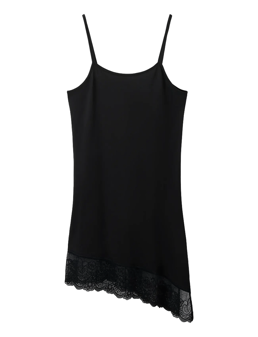 LMTD - NLFRONIA STRAP LACE TUNIC - blusen & tuniken - black - 0