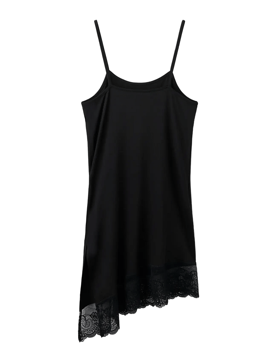 LMTD - NLFRONIA STRAP LACE TUNIC - blusen & tuniken - black - 1