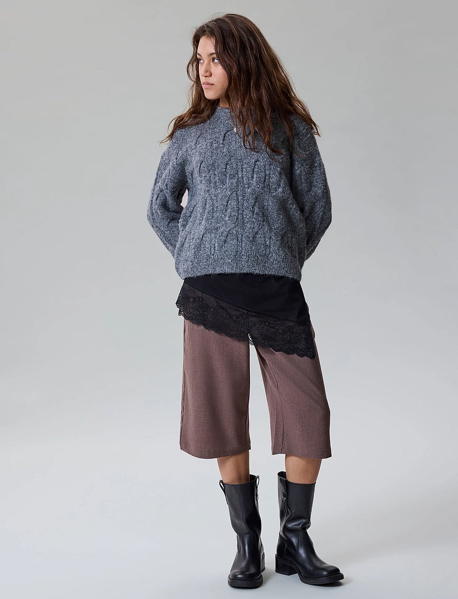 LMTD - NLFRONIA STRAP LACE TUNIC - blusen & tuniken - black - 2