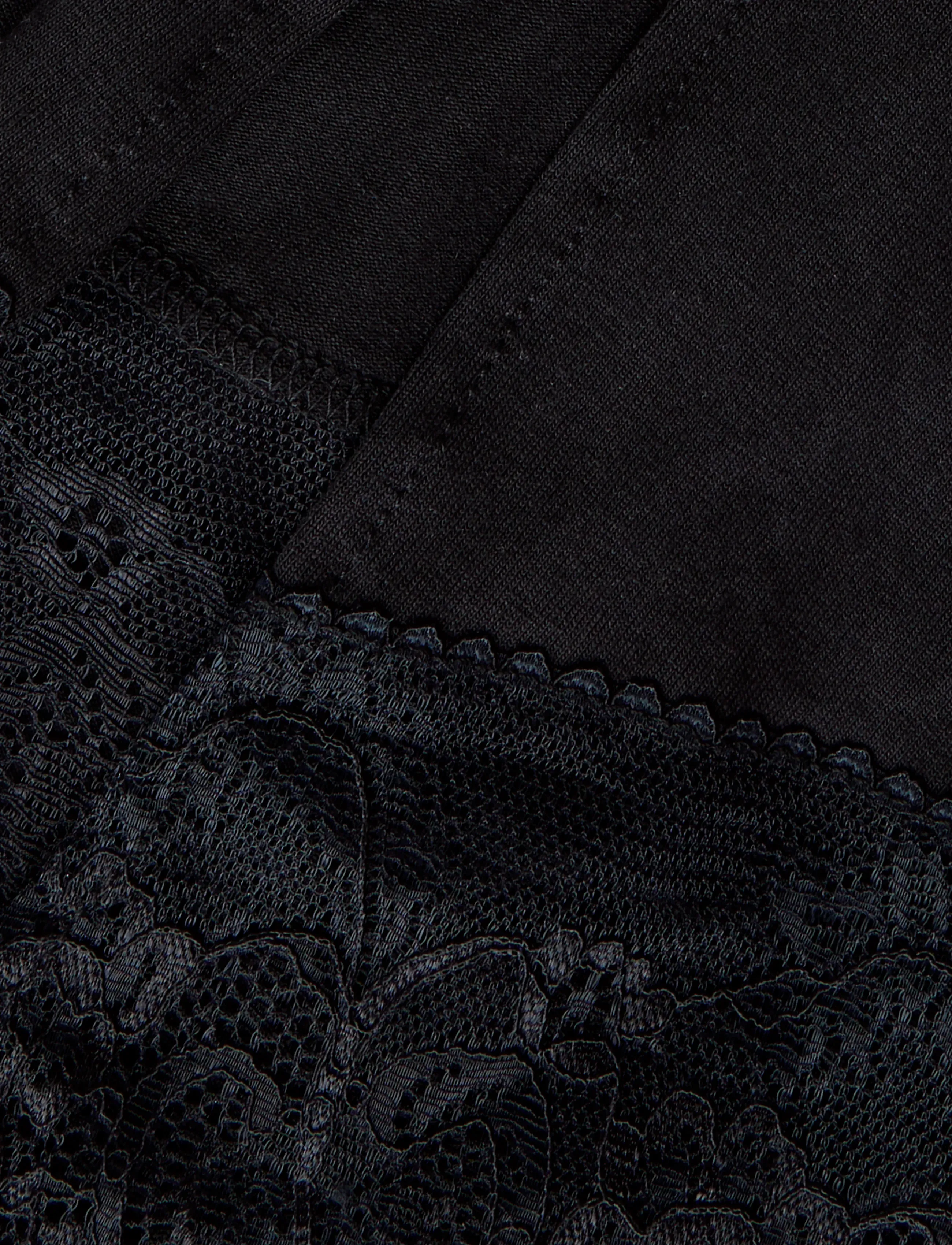 LMTD - NLFRONIA STRAP LACE TUNIC - blusen & tuniken - black - 3