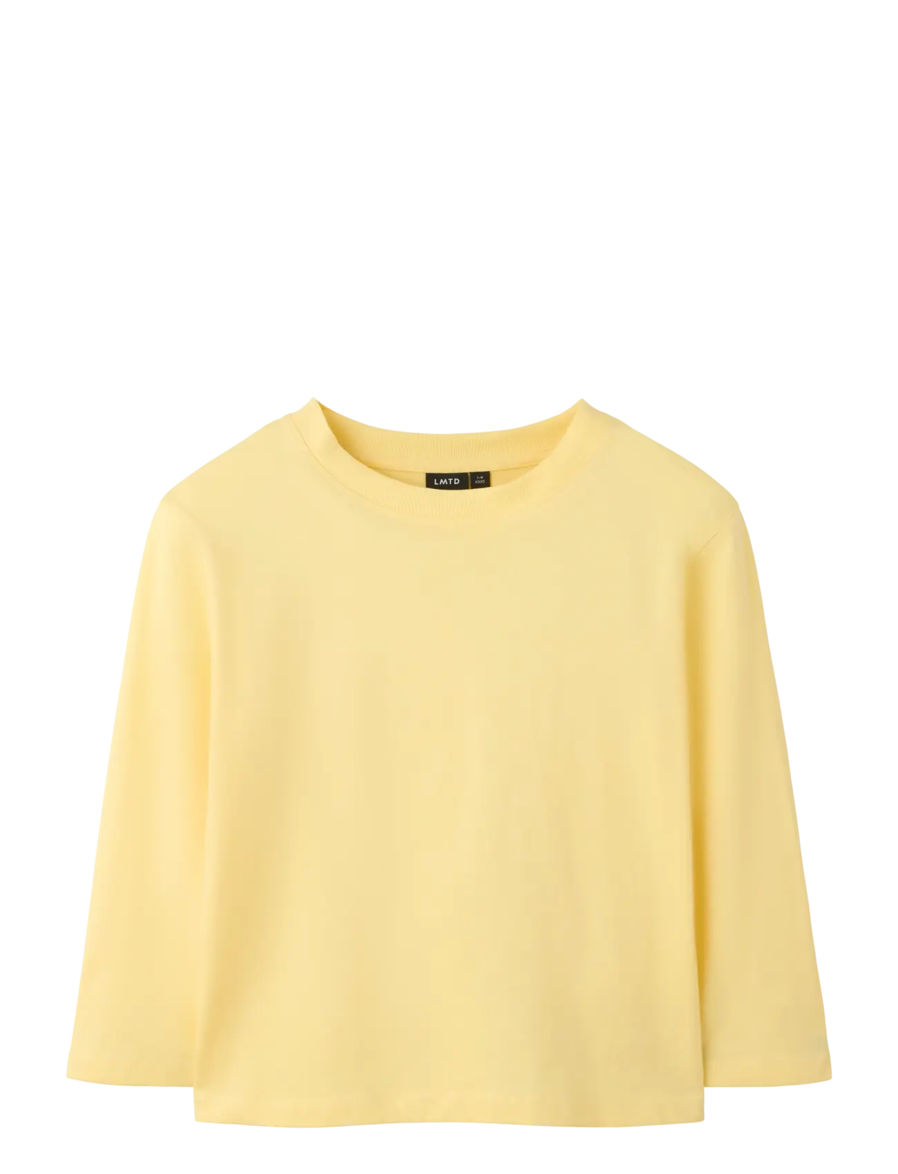 LMTD NLNNEVOLLO LS RLX TOP - Langærmede T-shirts - PALE BANANA / yellow