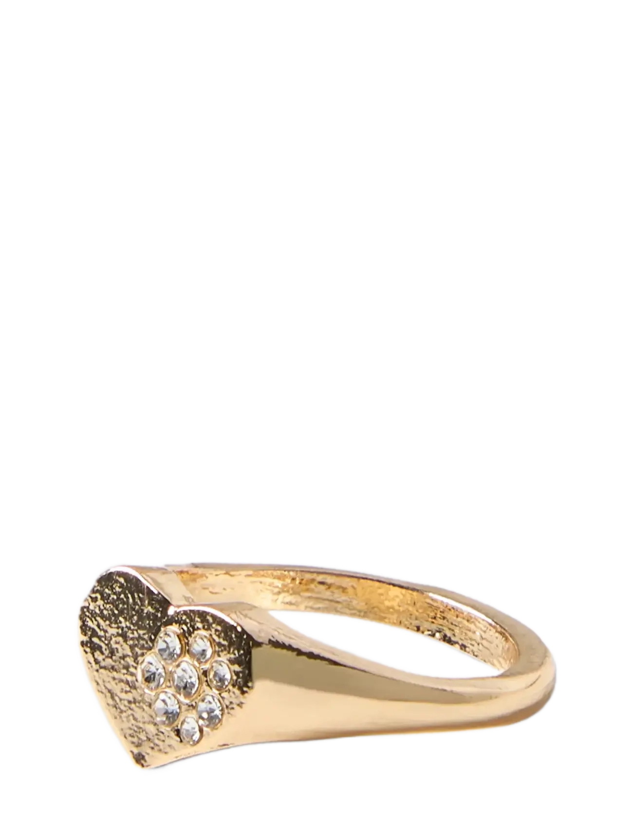 LMTD Nlfcrystal Heart Ring, One Size, Kids Jewellery, Gold - Rings, Kinder