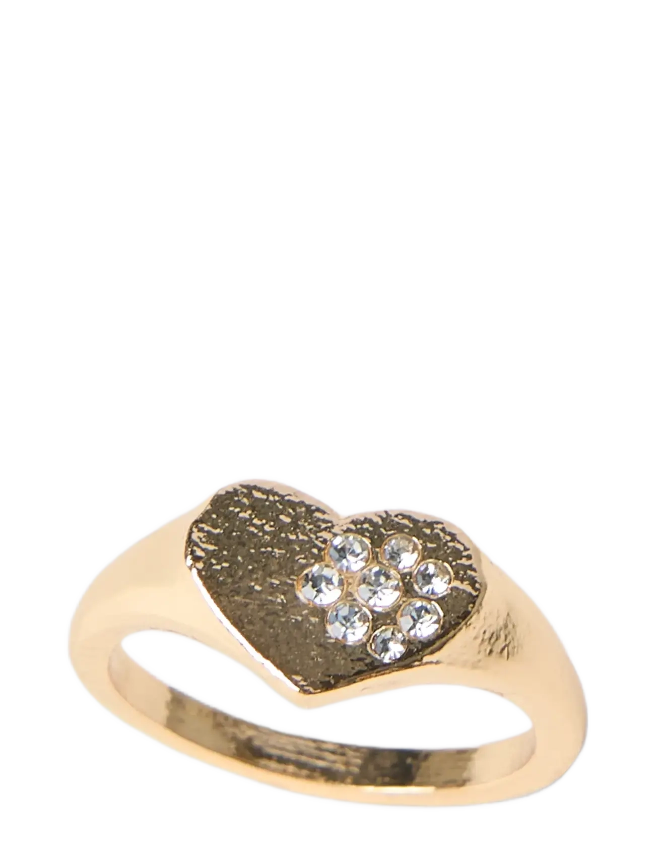 LMTD - NLFCRYSTAL HEART RING - ringe - gold colour - 1