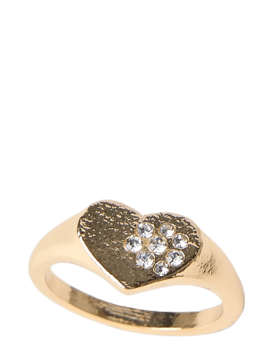 LMTD - NLFCRYSTAL HEART RING - ringe - gold colour - 1