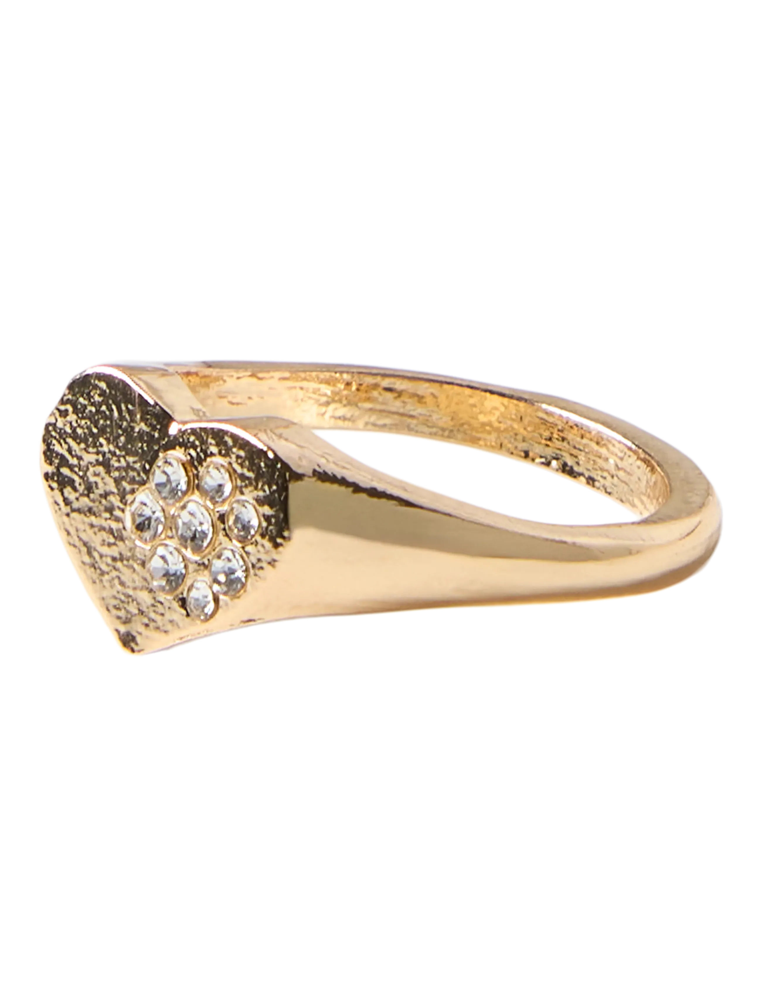 LMTD - NLFCRYSTAL HEART RING - ringe - gold colour - 2