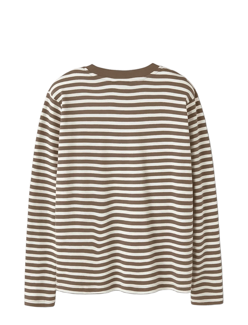 LMTD - NLNRAIN LS RLX TOP - pikkade varrukatega t-särgid - chocolate chip - 1